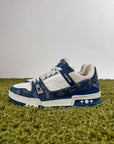 Louis Vuitton Trainer in denim Blu 8