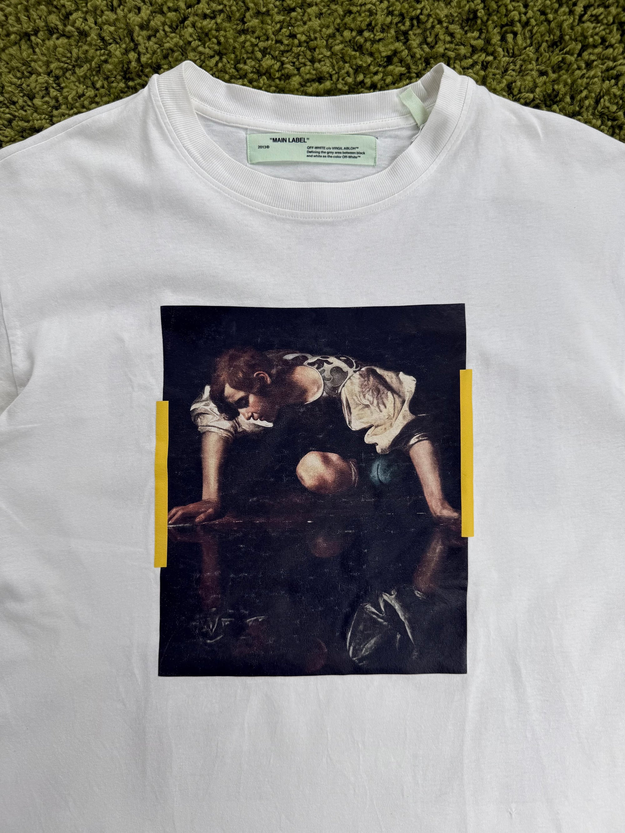 T-Shirt Narciso Off White Bianca multicolor veste XL