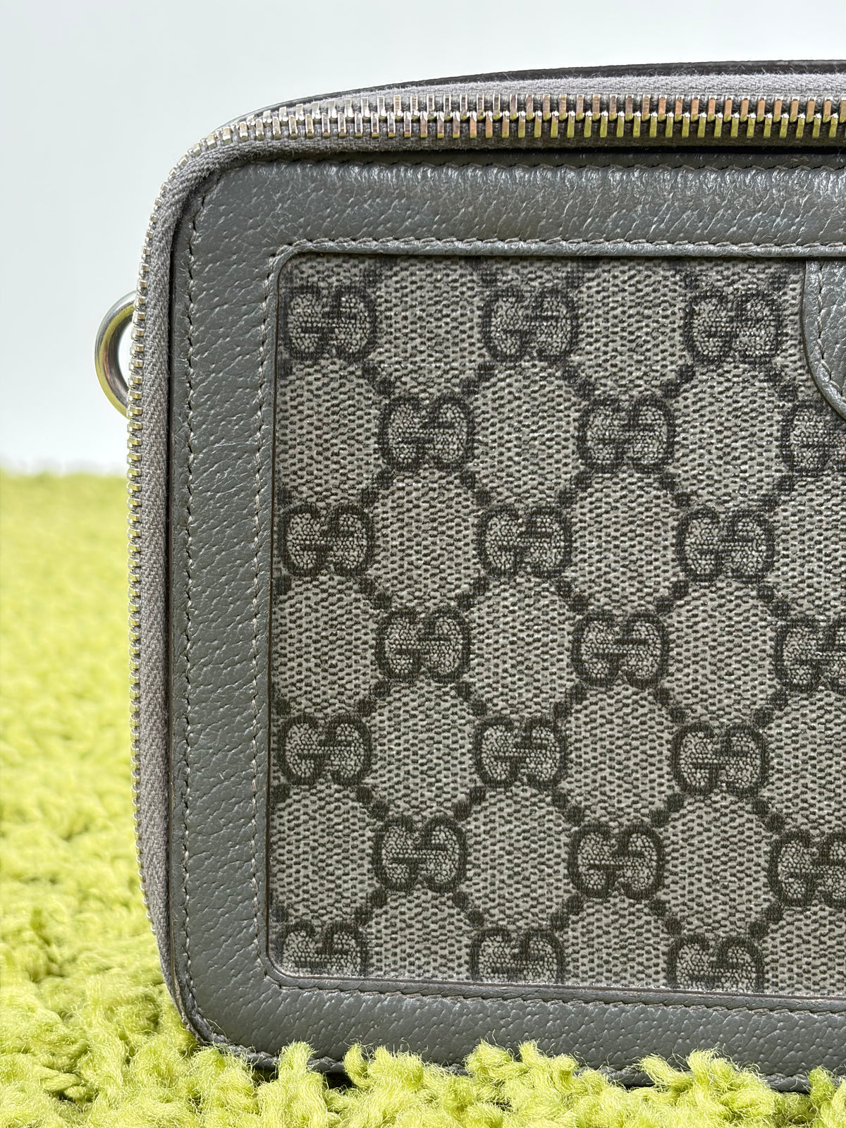 Borsa Gucci Ophidia in Tela GG Verde con tracolla rimovibile