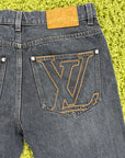 Jeans Louis Vuitton In Denim Nero 32