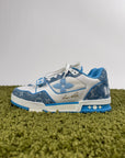 Louis Vuitton Trainer In Denim Azzurra 8