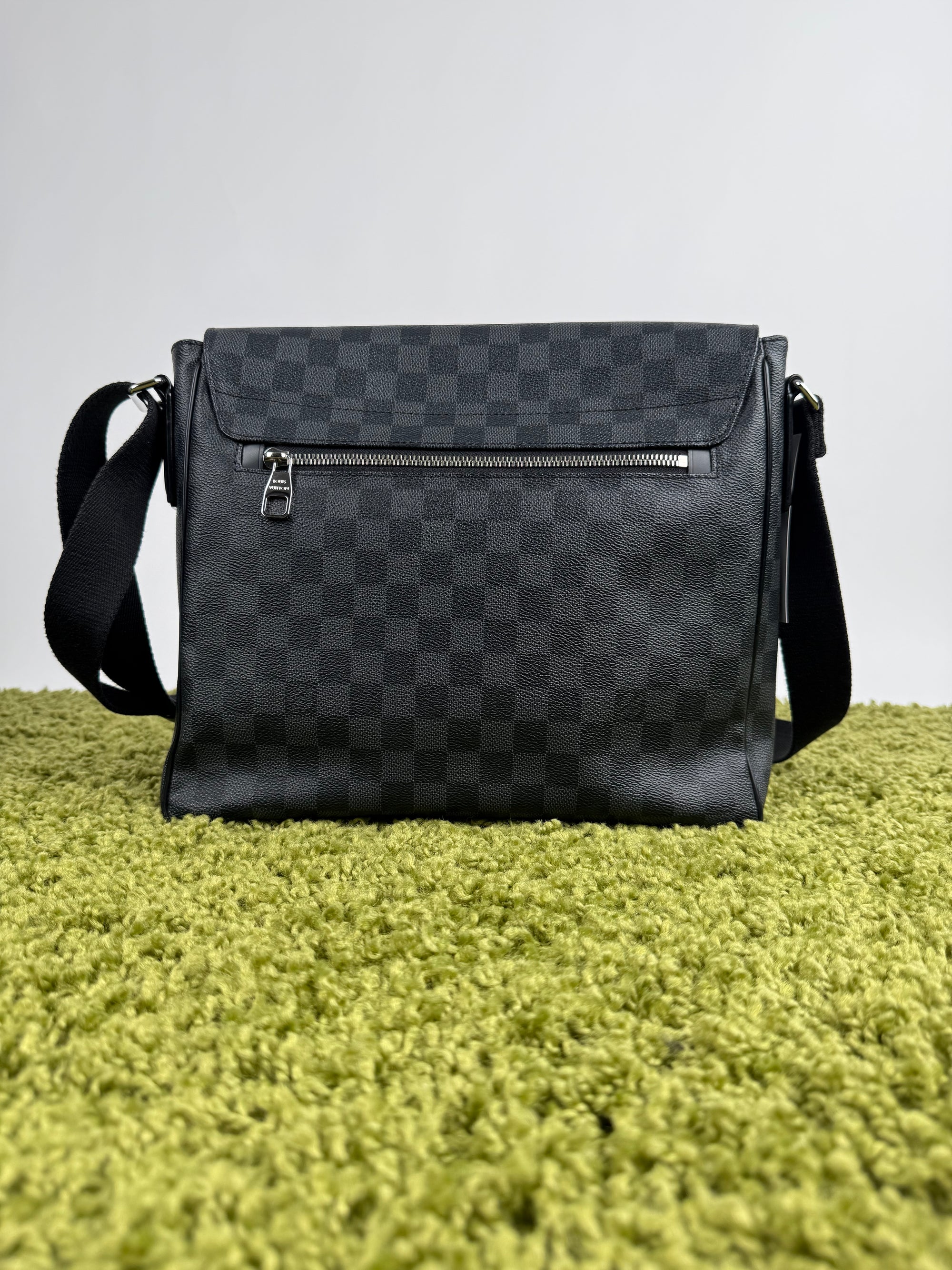Borsello Messenger District Louis Vuitton Grigio