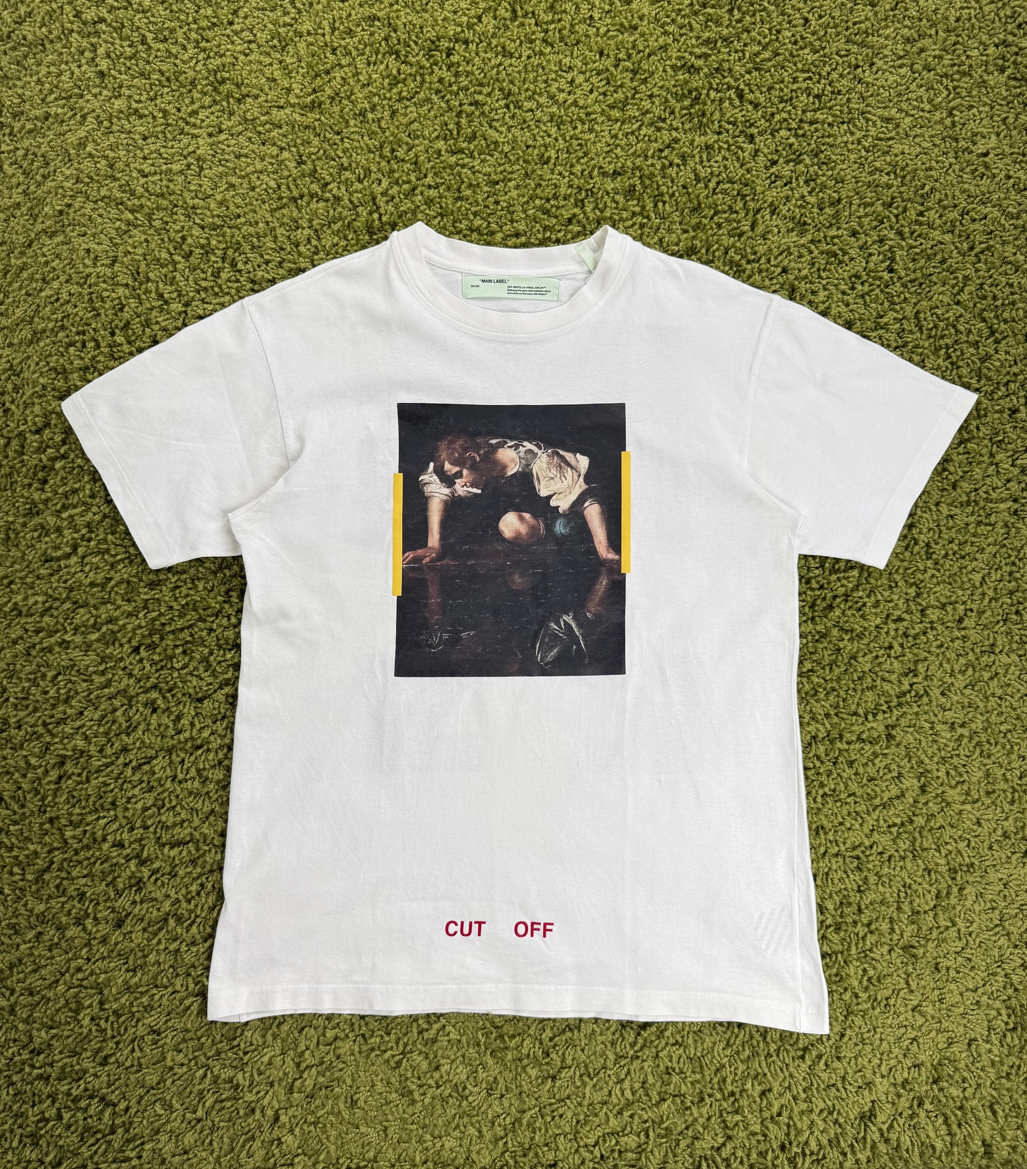 T-Shirt Narciso Off White Bianca multicolor veste XL