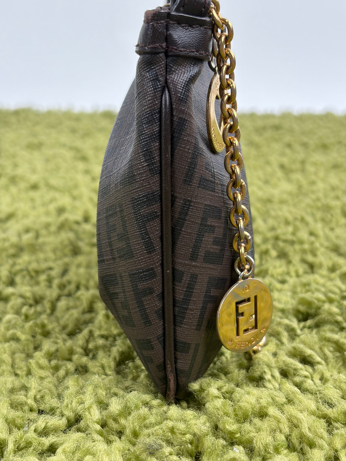 Borsa Fendi Baguette in tela Marrone