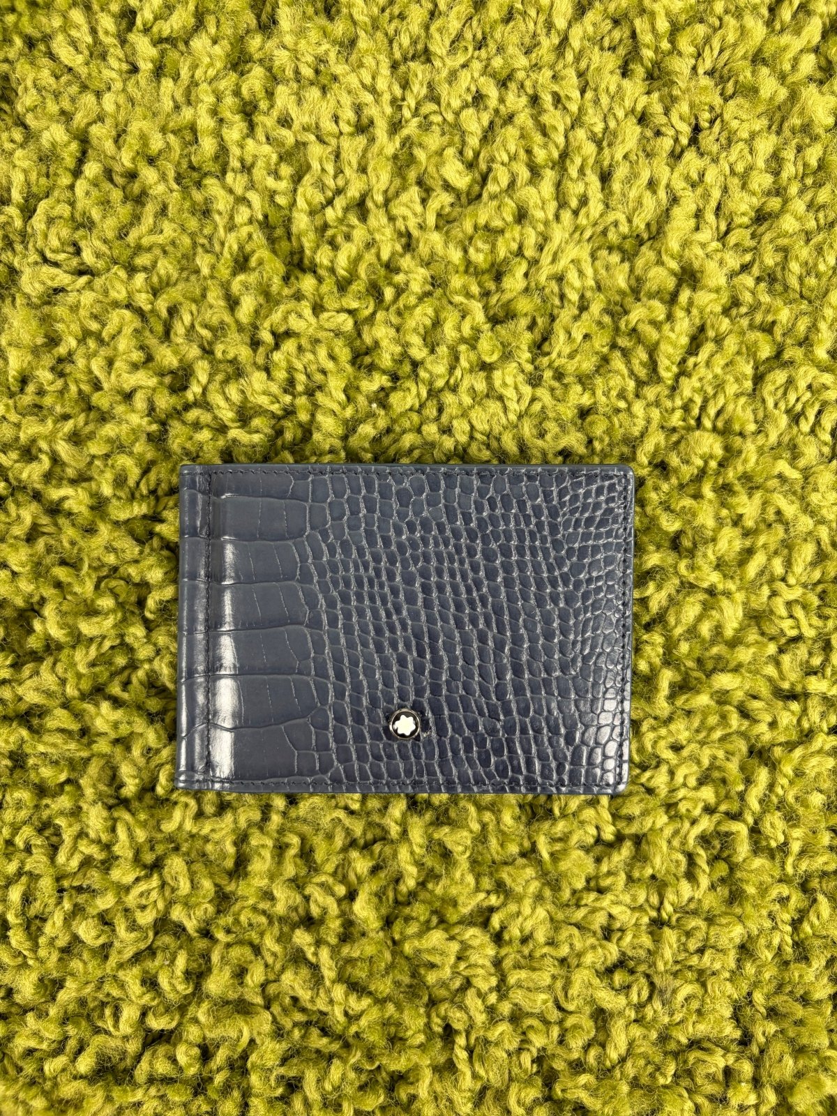 Portafogli Montblanc blu - Second Hand Di Fiore