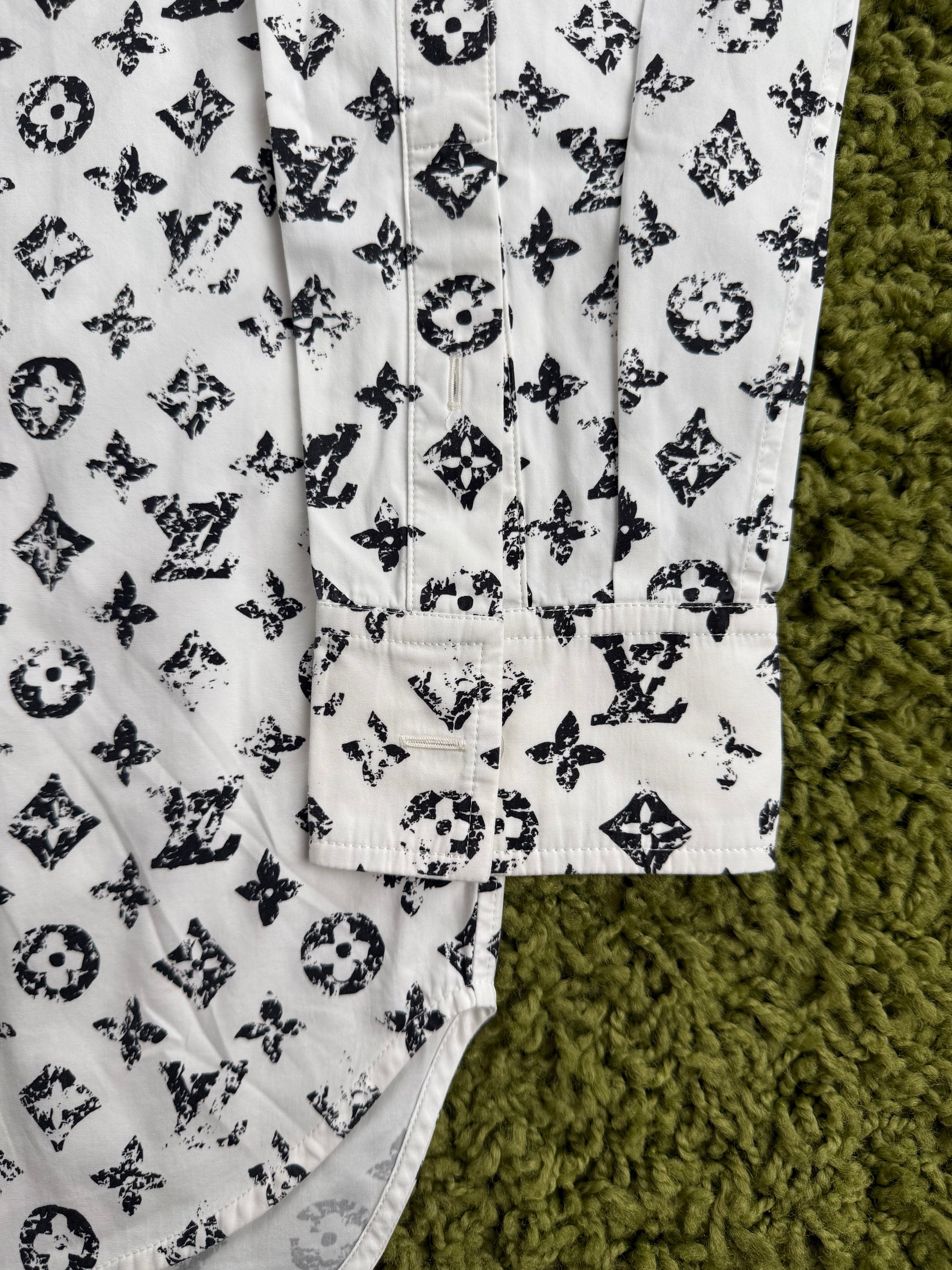 Camicia Louis Vuitton Bianco Nero 38