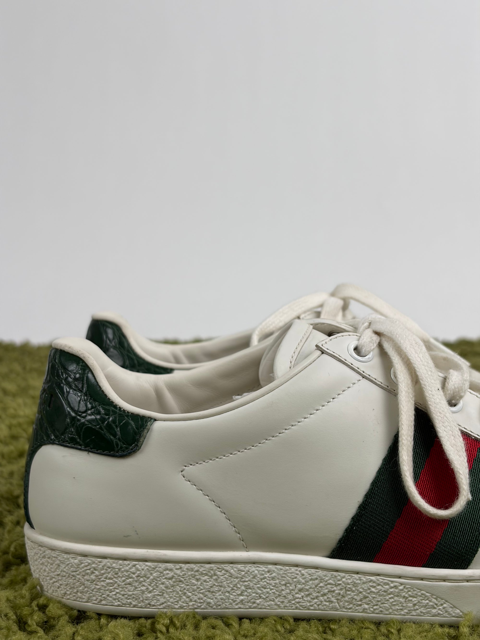 Gucci Ace Size 39 bianche verdi e rosse