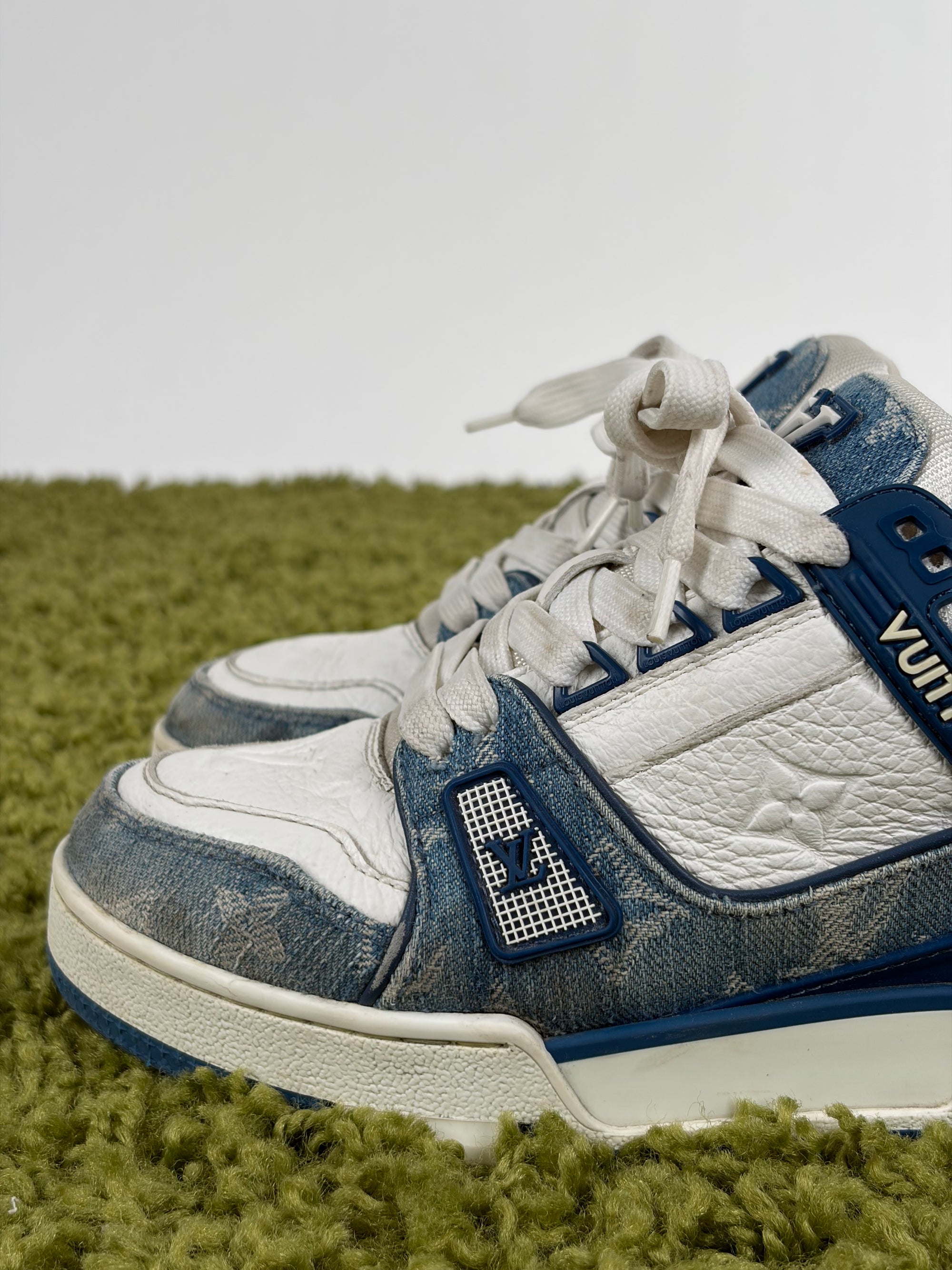 Louis Vuitton trainer Size 35 calza 36 bianca e blu