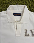 Polo in popeline Louis Vuitton con Patch Ricamata Bianca M