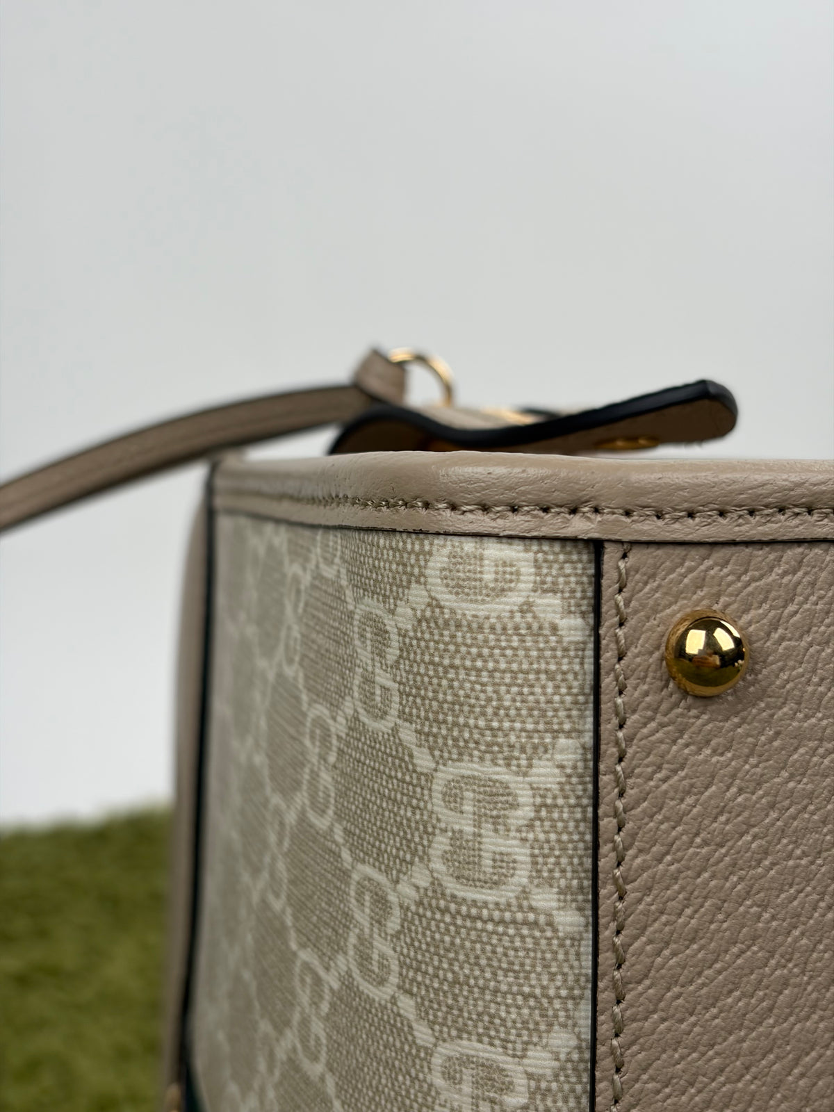 Borsa Gucci Ophidia Cut Out Handle Tote Beige