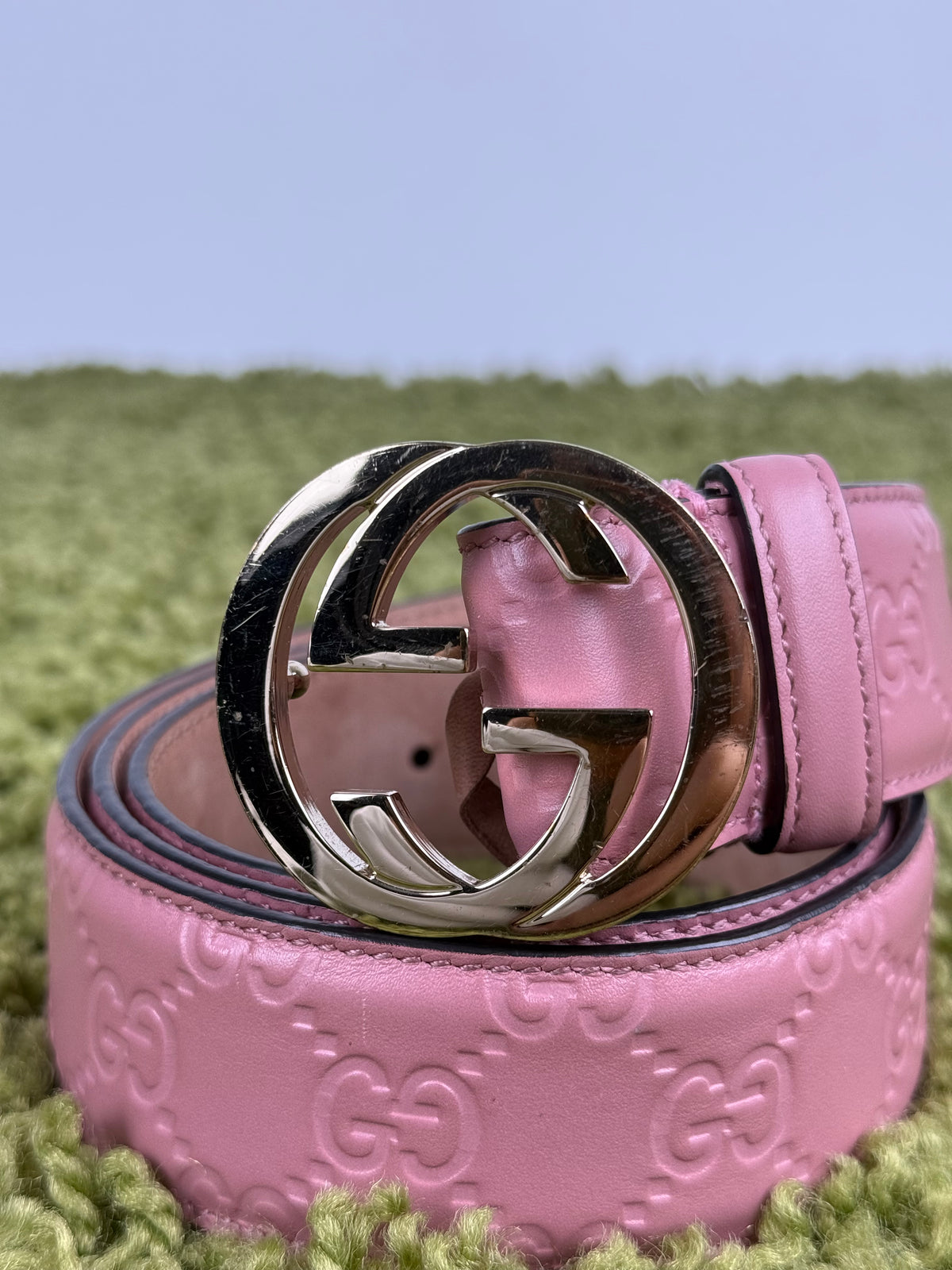 Cintura Gucci Rosa 100cm