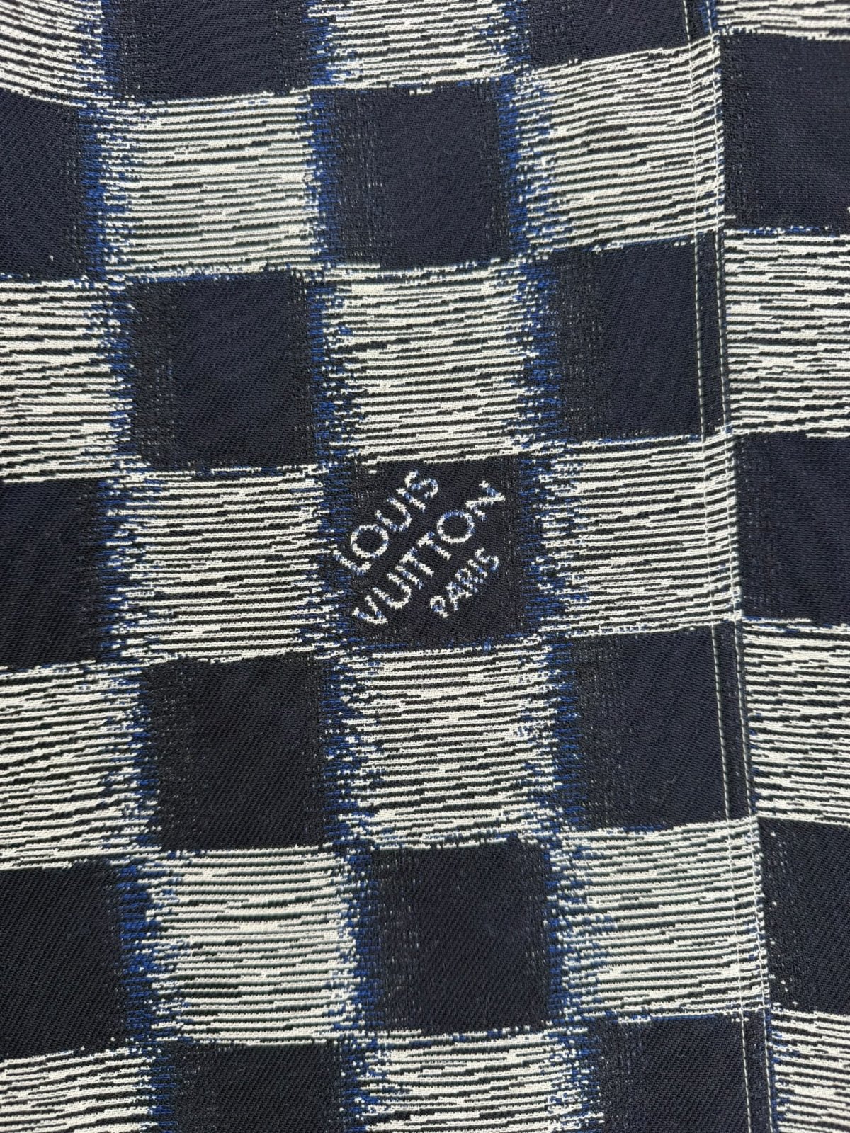 Pantalone Louis Vuitton damier 50 blu - Second Hand Di Fiore