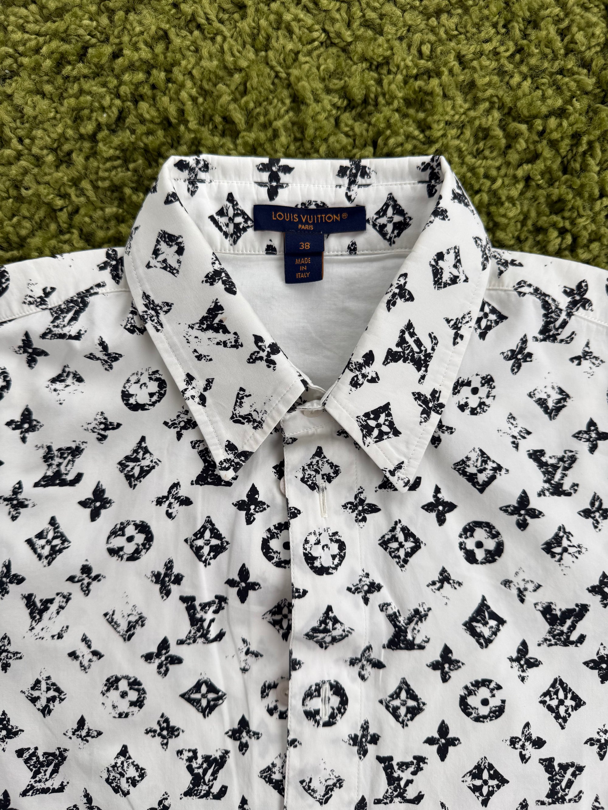 Camicia Louis Vuitton Bianco Nero 38