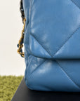 Borsa Chanel 19 Trapuntata in Pelle Azzurra
