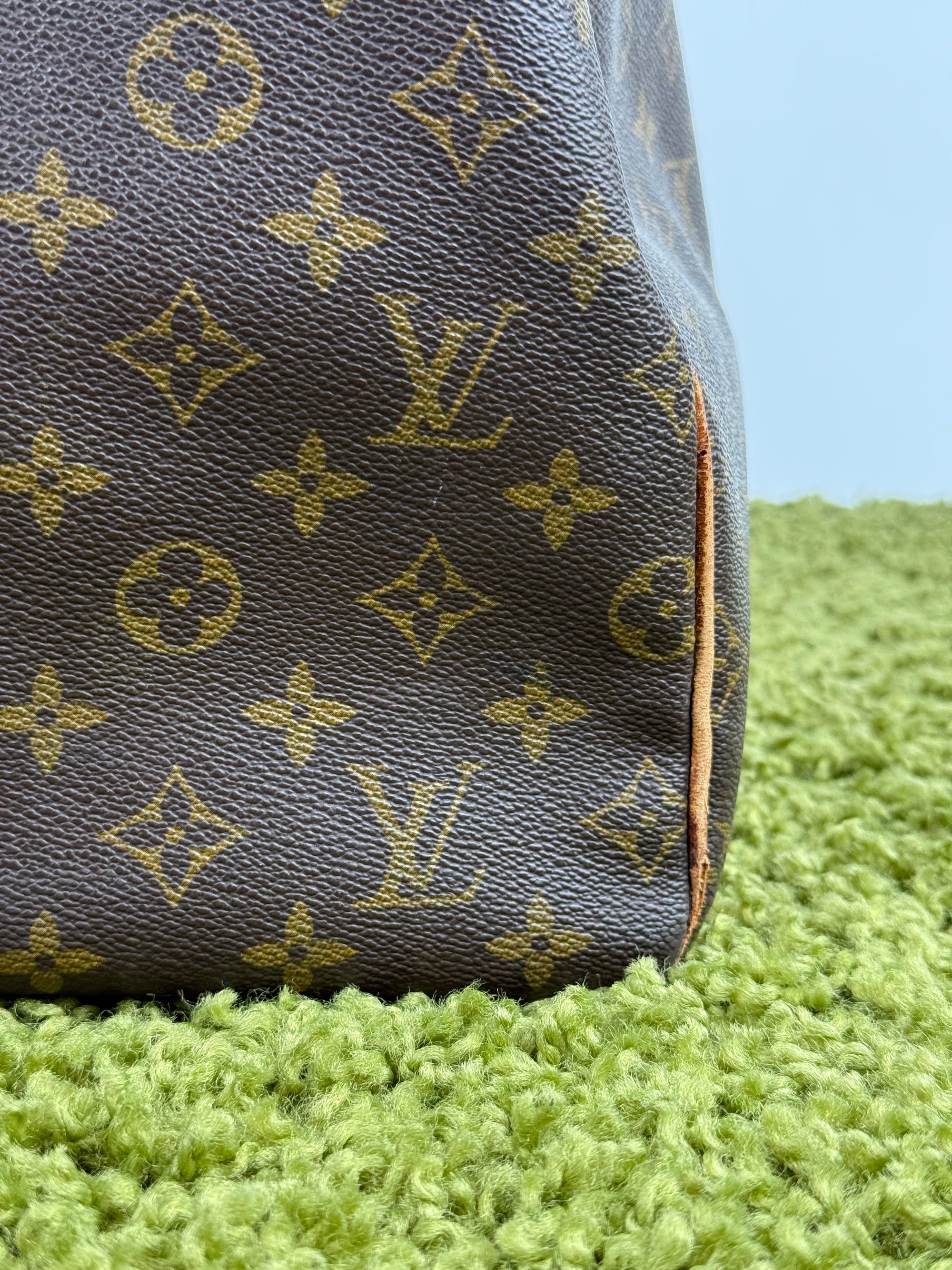 Borsone Keepall Louis Vuitton 55 vintage Marrone