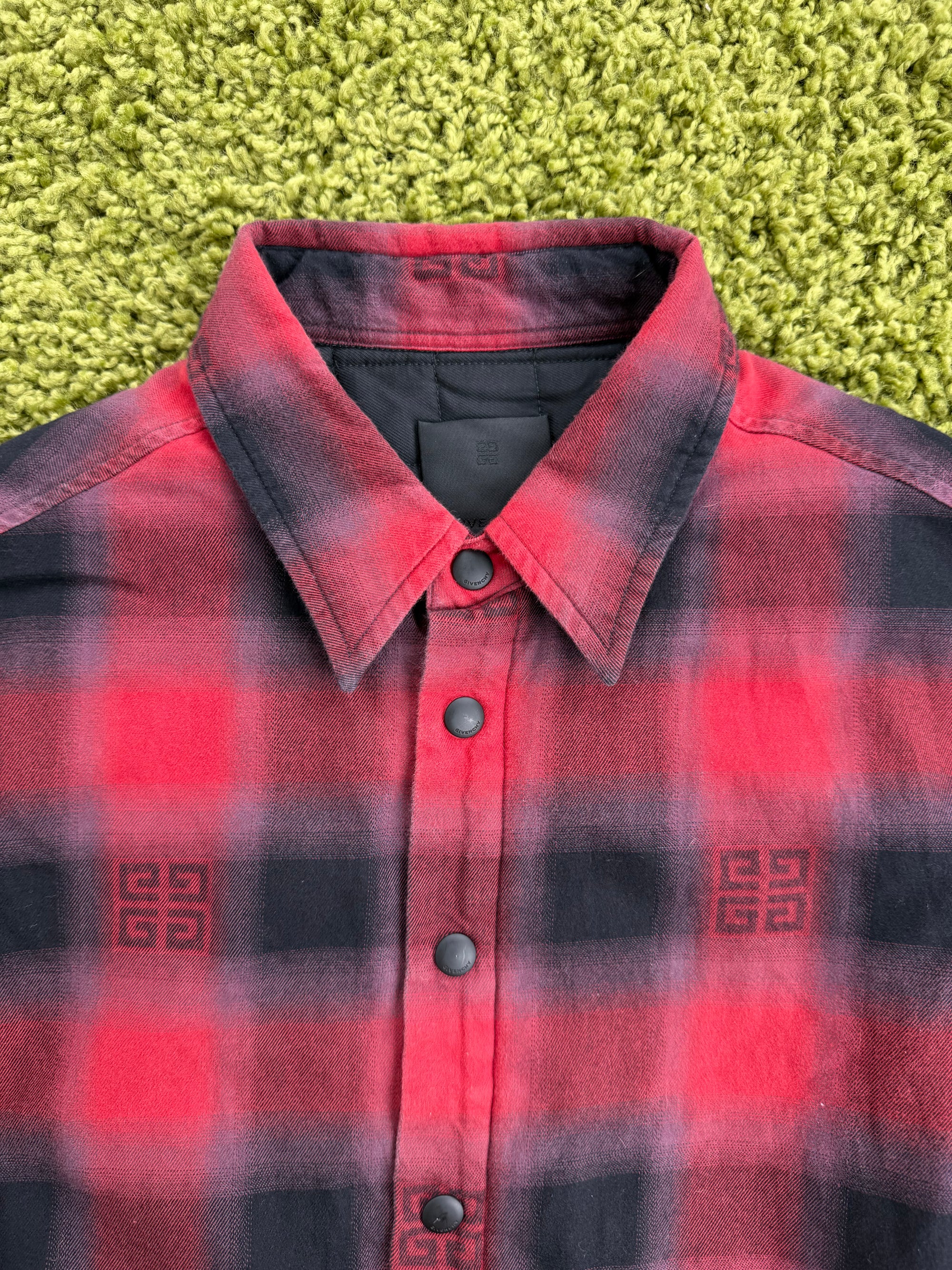 Camicia Imbottita a quadri Rossa Givenchy 39