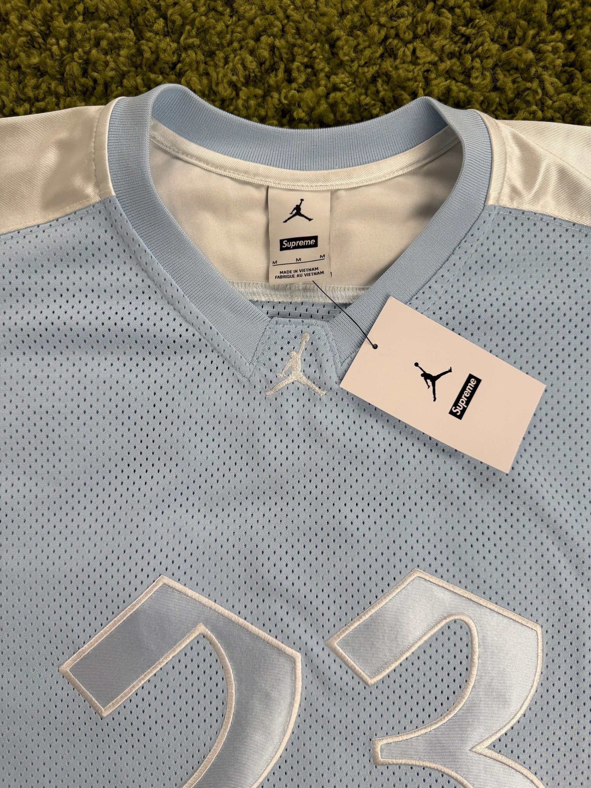 Completo Supreme X Jordan Azzurro Jersey M Pantaloncino M