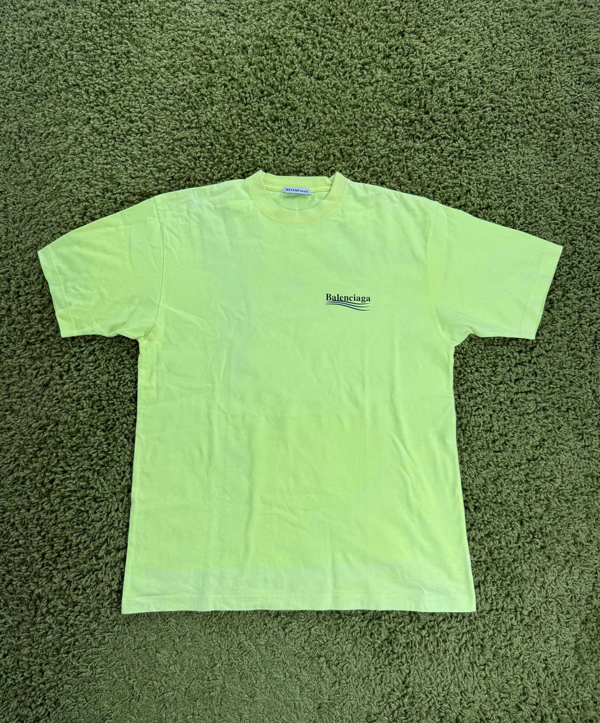 T-Shirt Balenciaga Gialla Guarda misure veste S