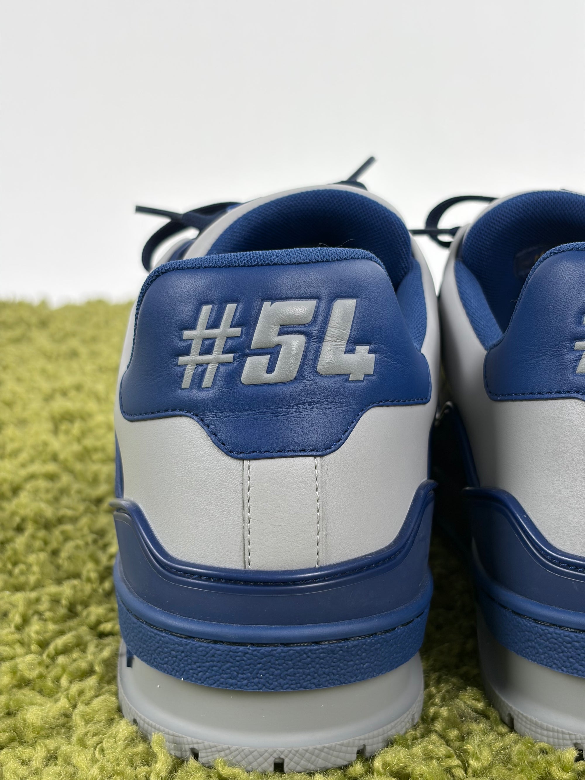 Louis Vuitton trainer Size 8=42 calza 43 blu e grigia