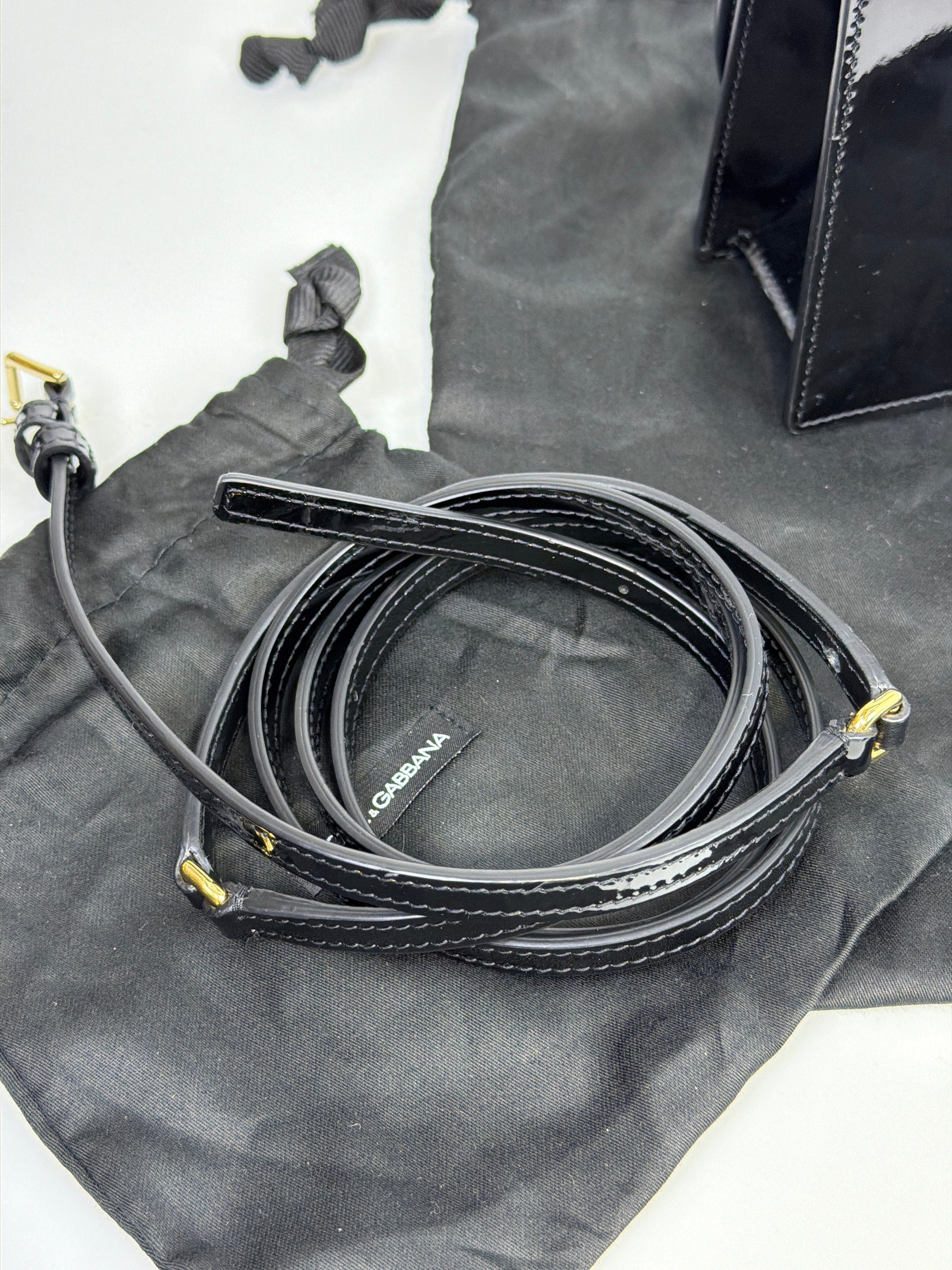 Dolce e Gabbana borsa in vernice