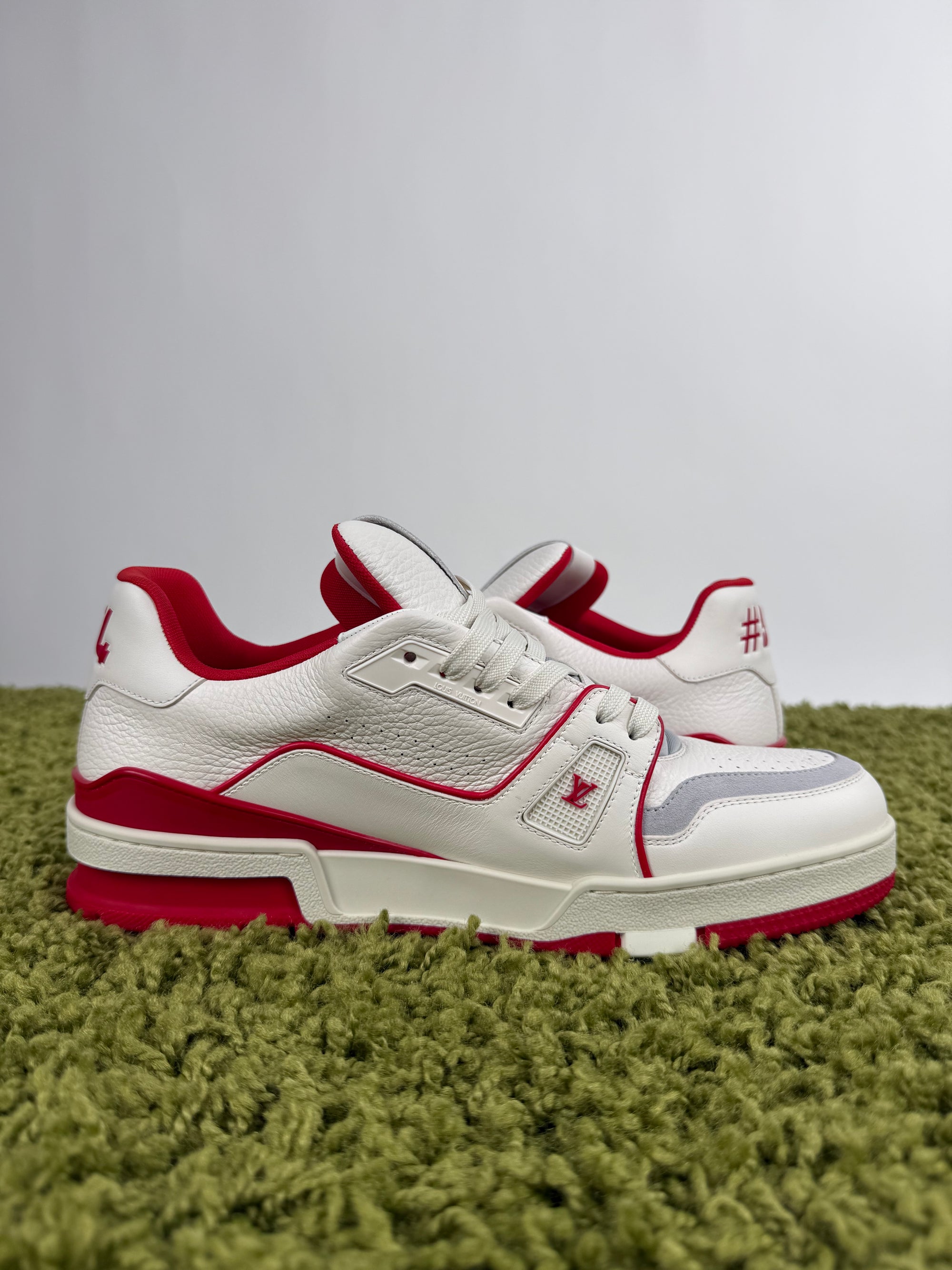 Louis Vuitton Trainer Bianca Rossa 8.5