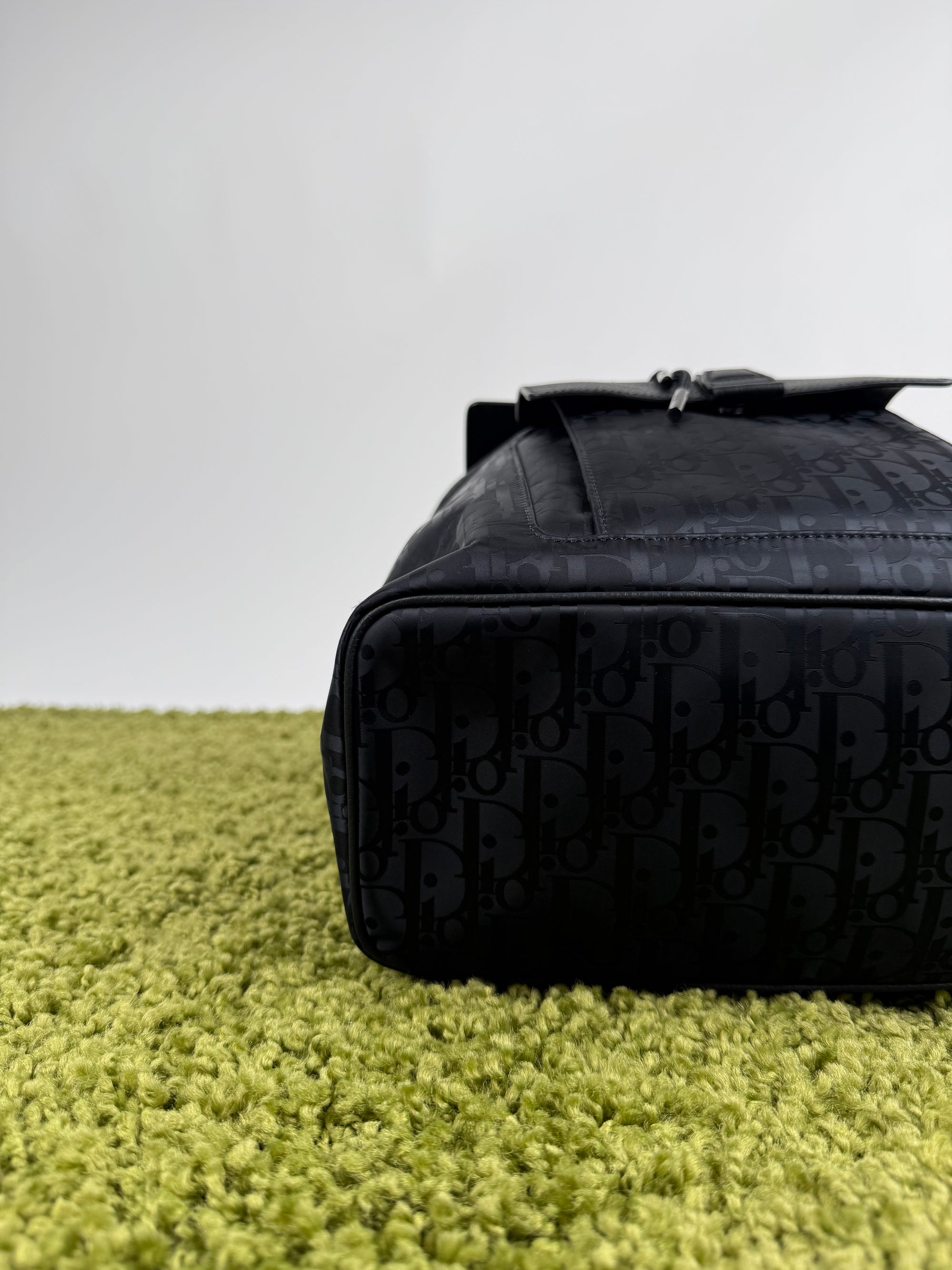 Zaino Dior in Jacquard e pelle di vitello