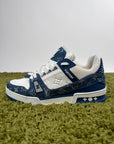 Louis Vuitton Trainer in Denim Blu 8.5