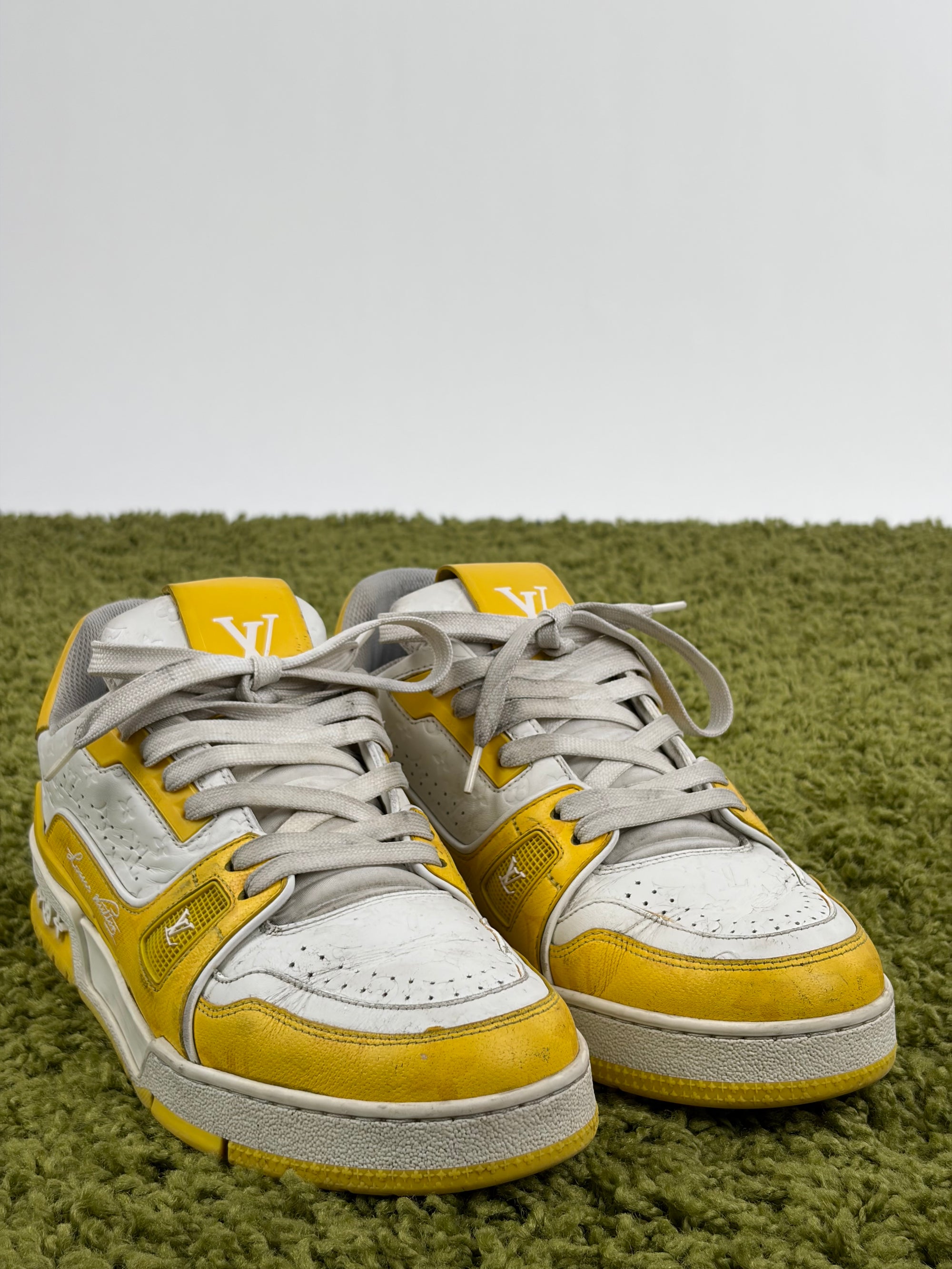 Louis vuitton trainer Size 6=40 calza 41 bianca e gialla