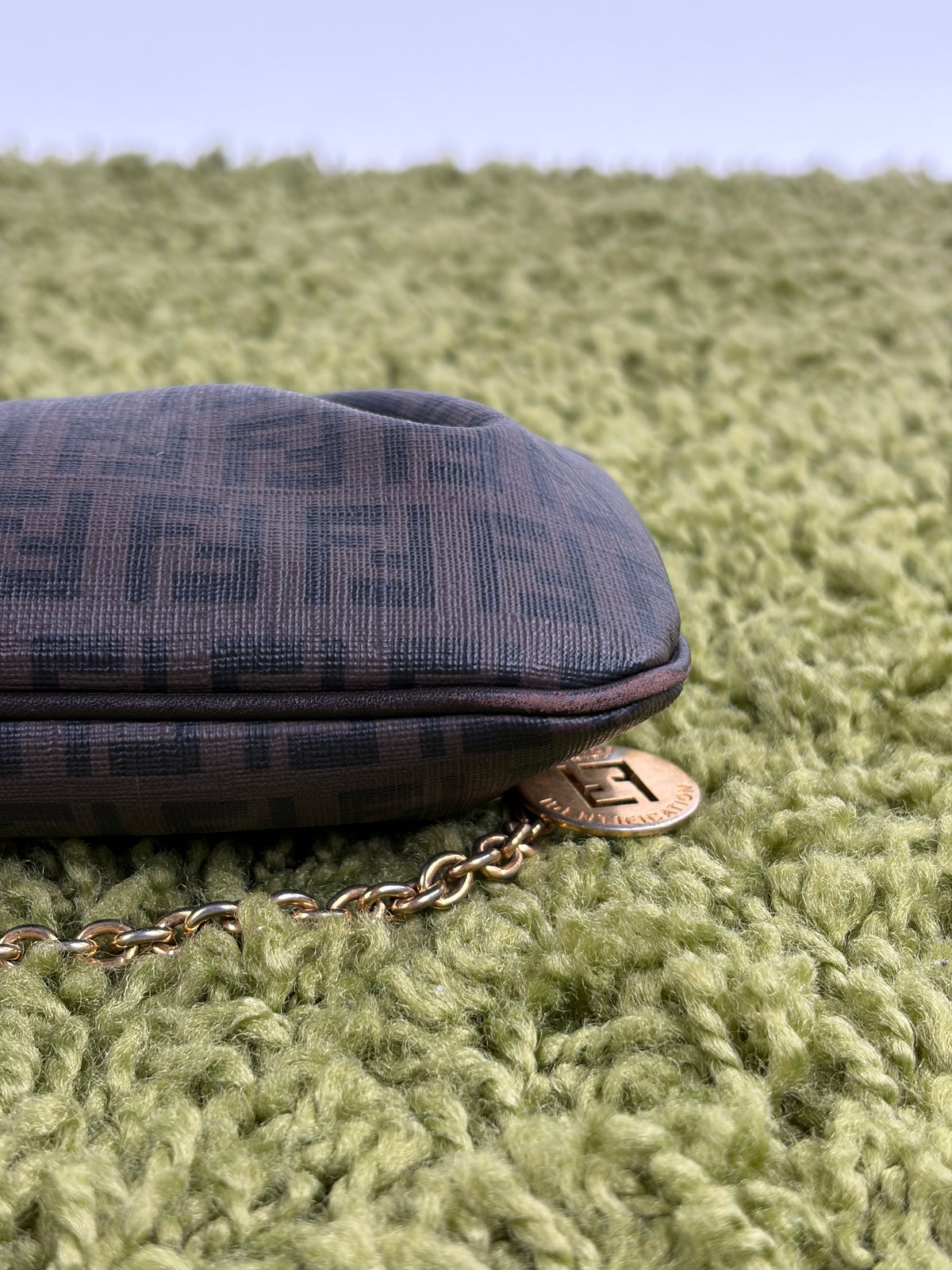 Borsa Fendi Baguette in tela Marrone