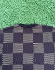 T-Shirt Louis Vuitton con motivi damier Marrone M
