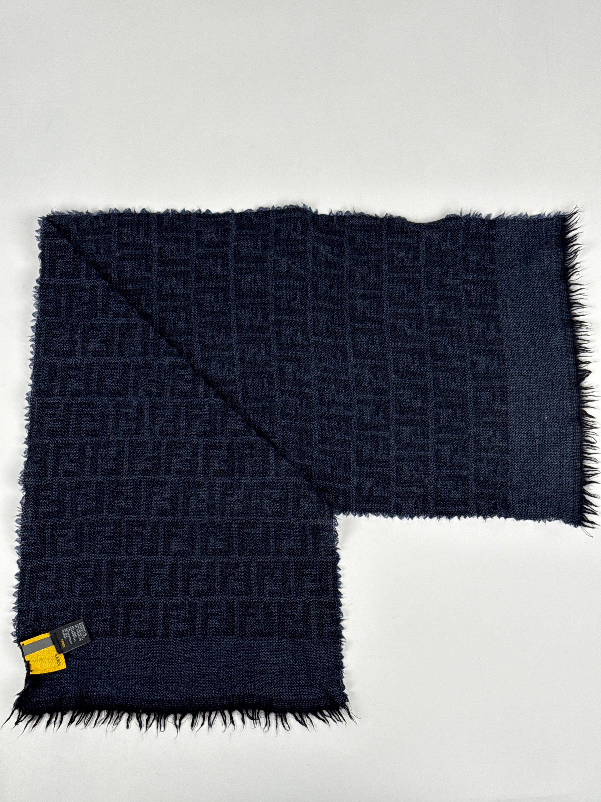 Sciarpa di Fendi in lana di tosa jacquard