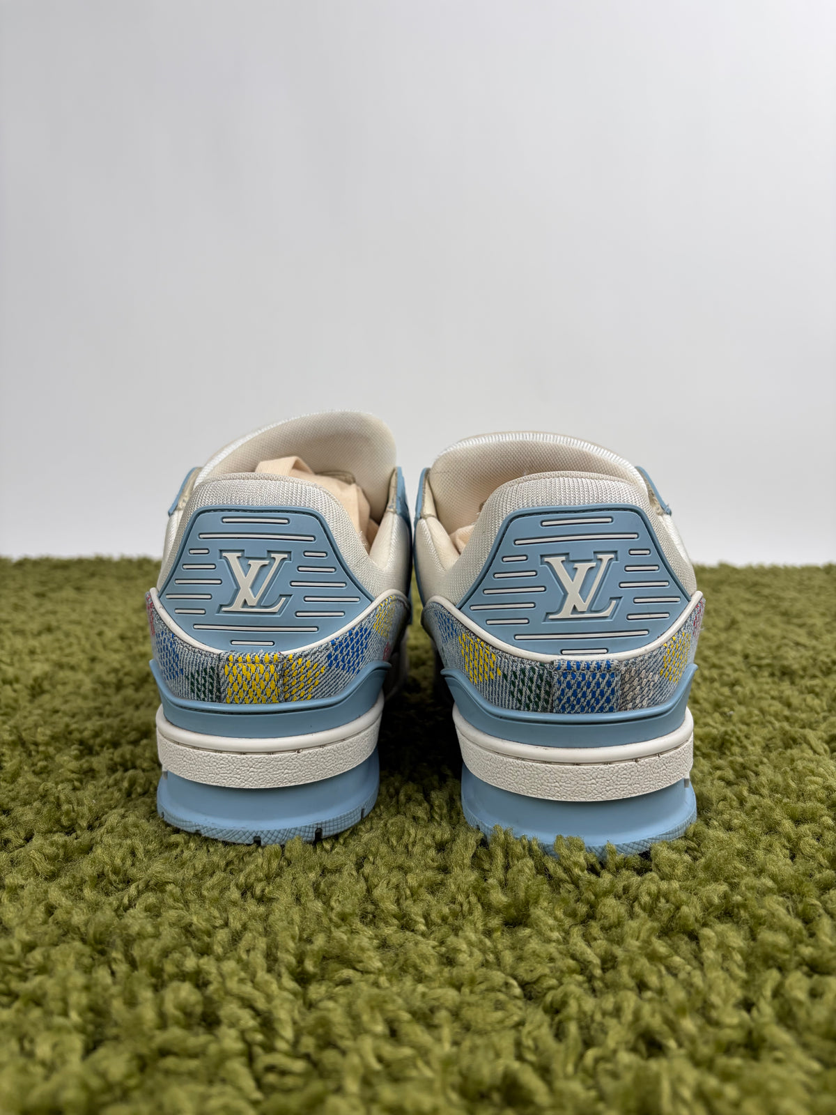Louis Vuitton Trainer in Denim azzurra 6