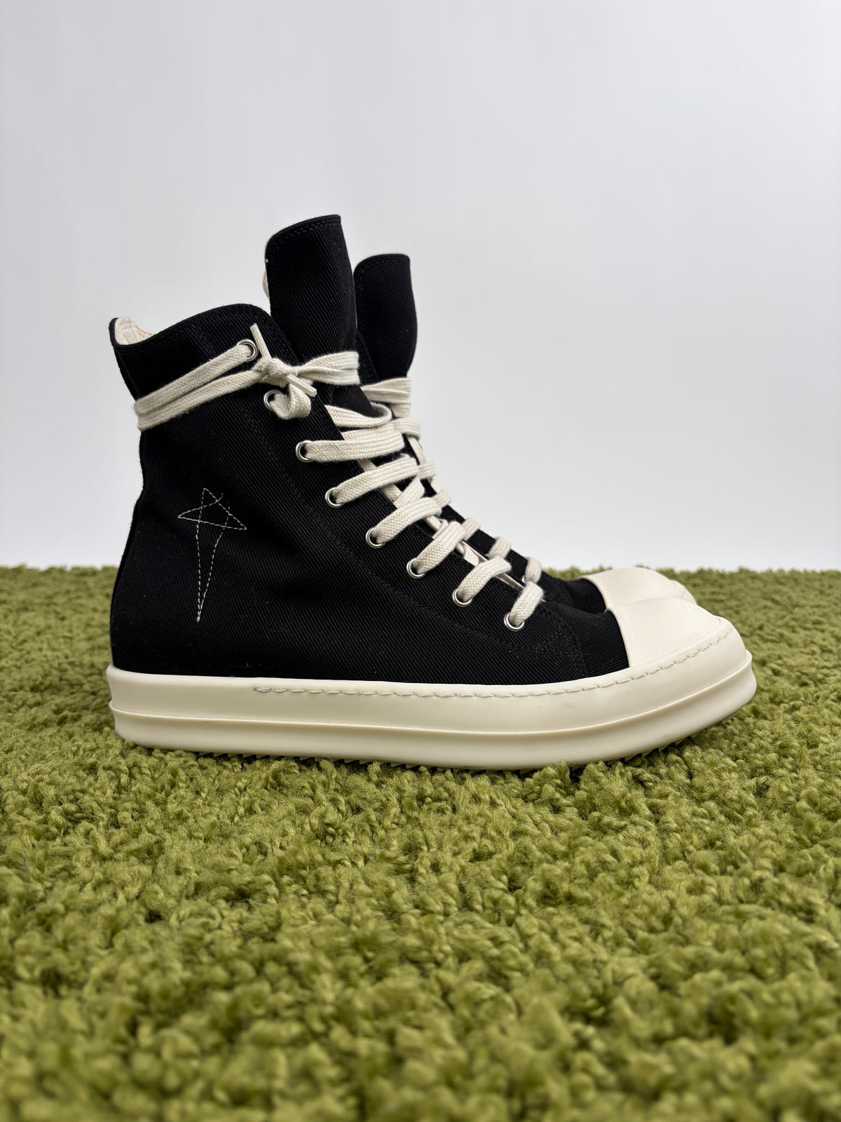 Rick Owens Ramones Pentagram High DRKSHDW nero 41