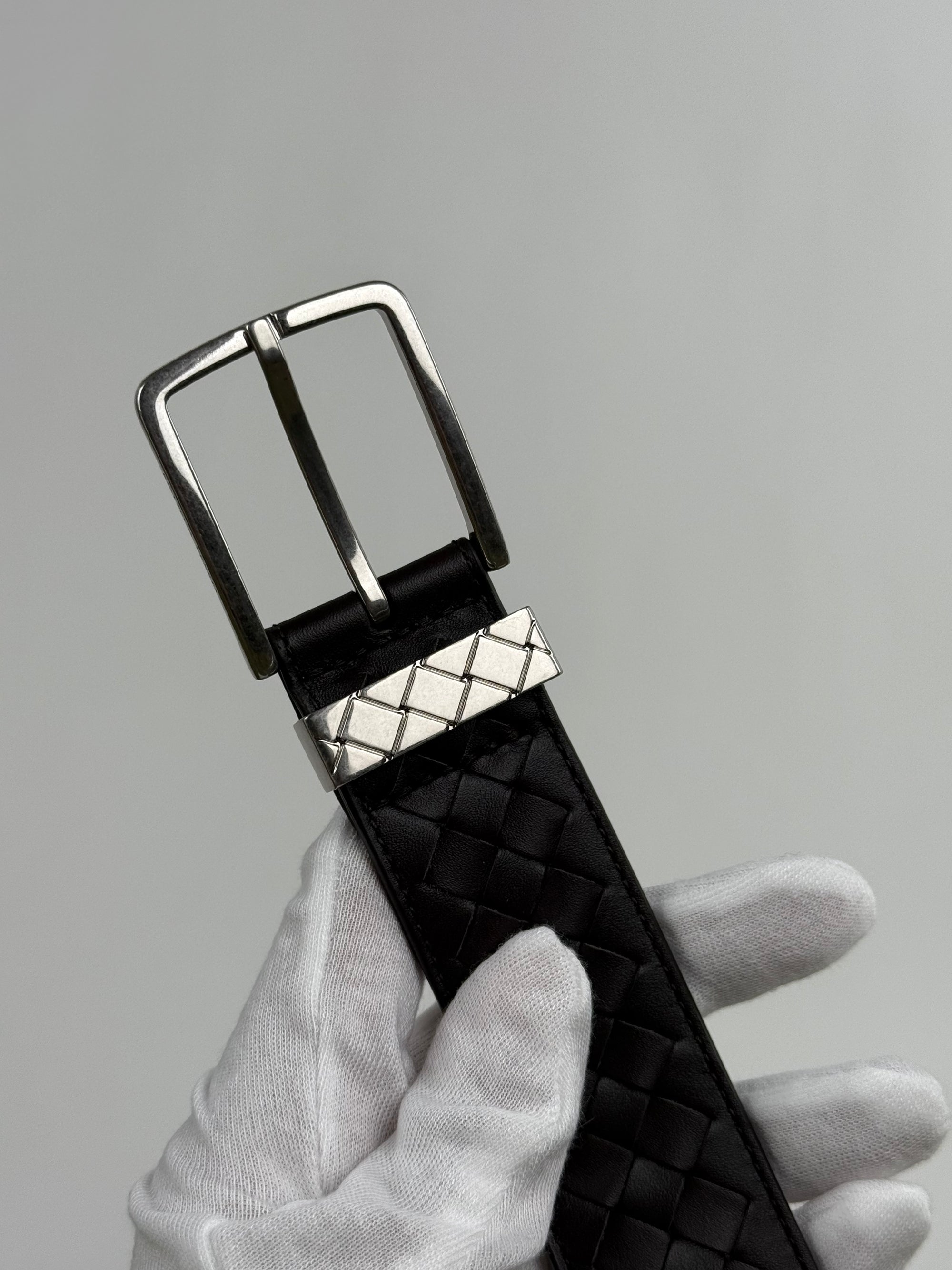 Cintura Intrecciata Bottega Veneta Nera 95cm