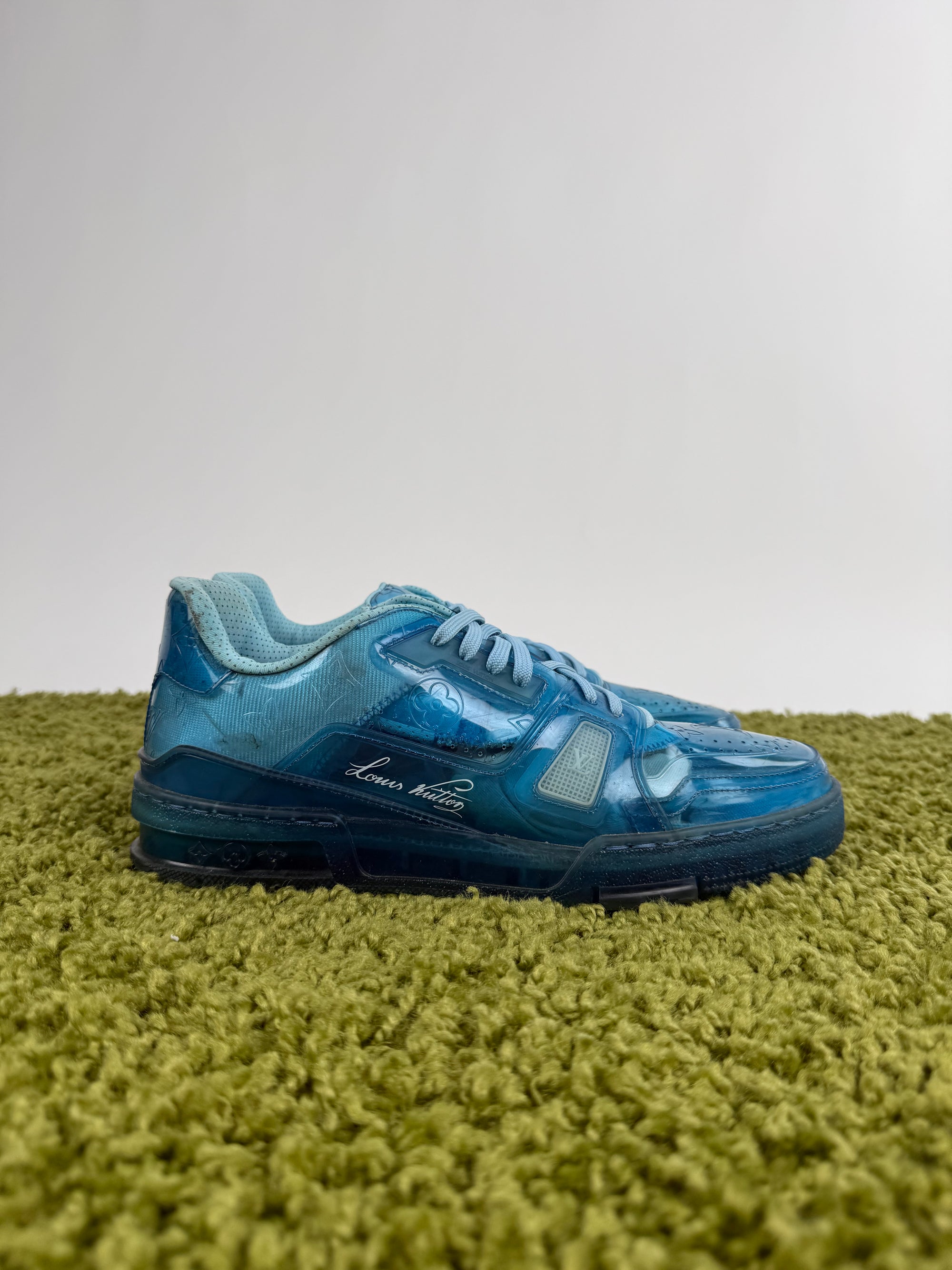 Louis Vuitton Trainer trasparente azzurra 8