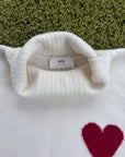 Maglione a collo alto (dolcevita) Ami de coeur Bianco XXL