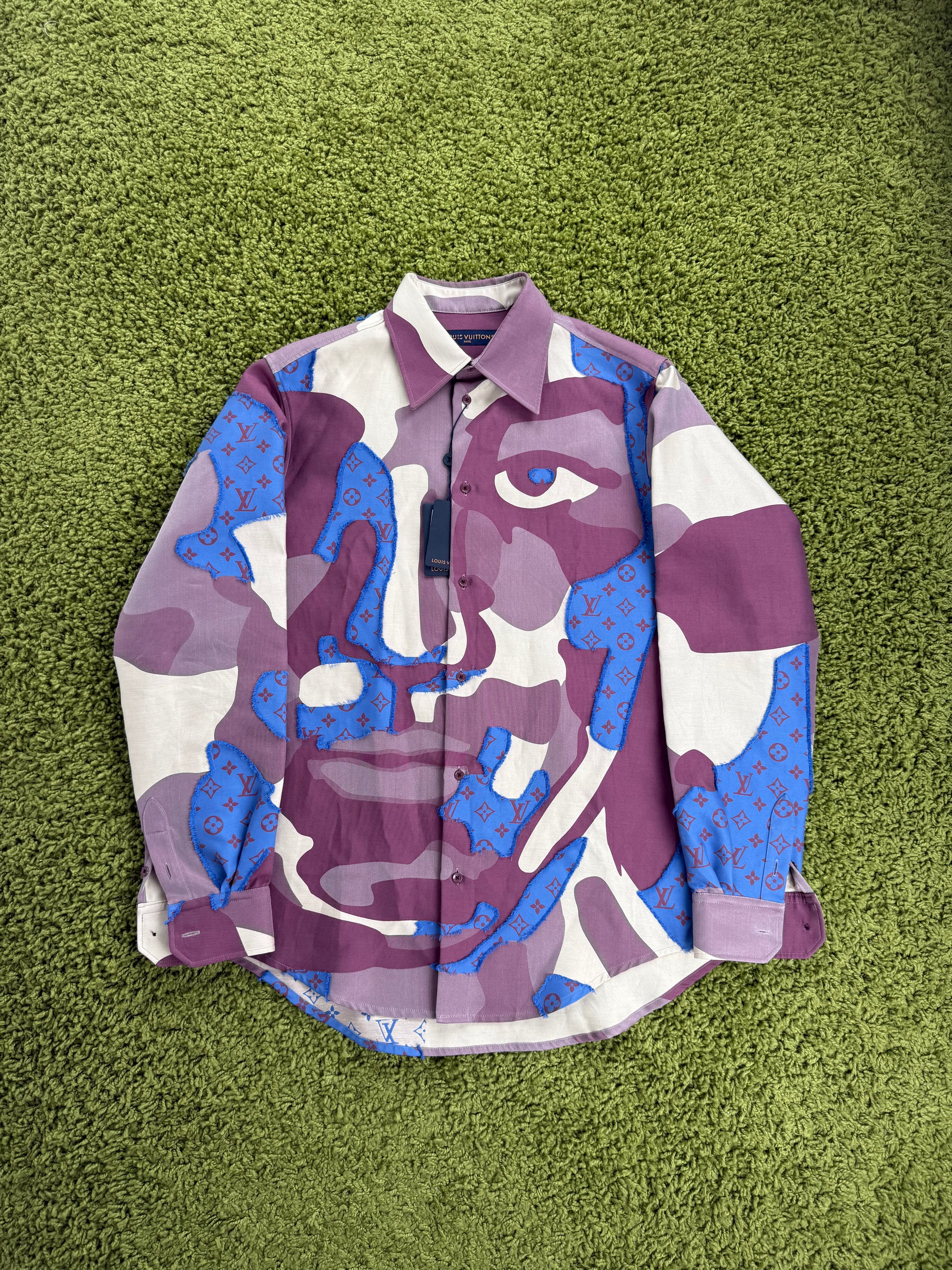 Camicia Louis Vuitton Viola Multicolor L