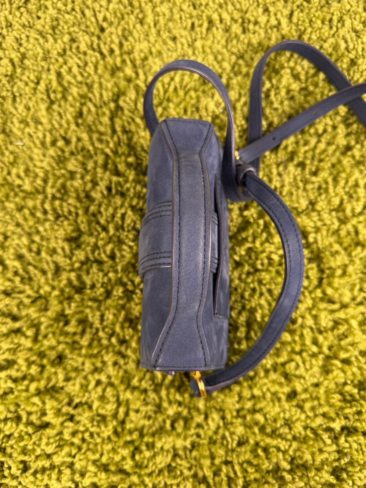 Borsa Mini Jacquemus La Grande Bambino In camoscio Blu