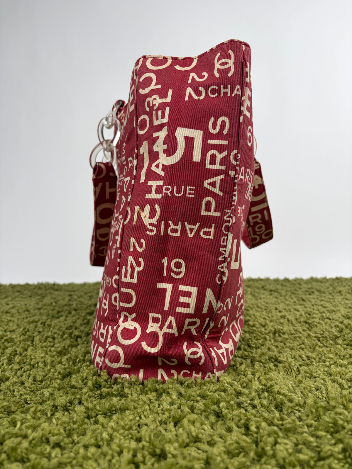 Borsa tote vintage Chanel 31 Rue cambon Rosso