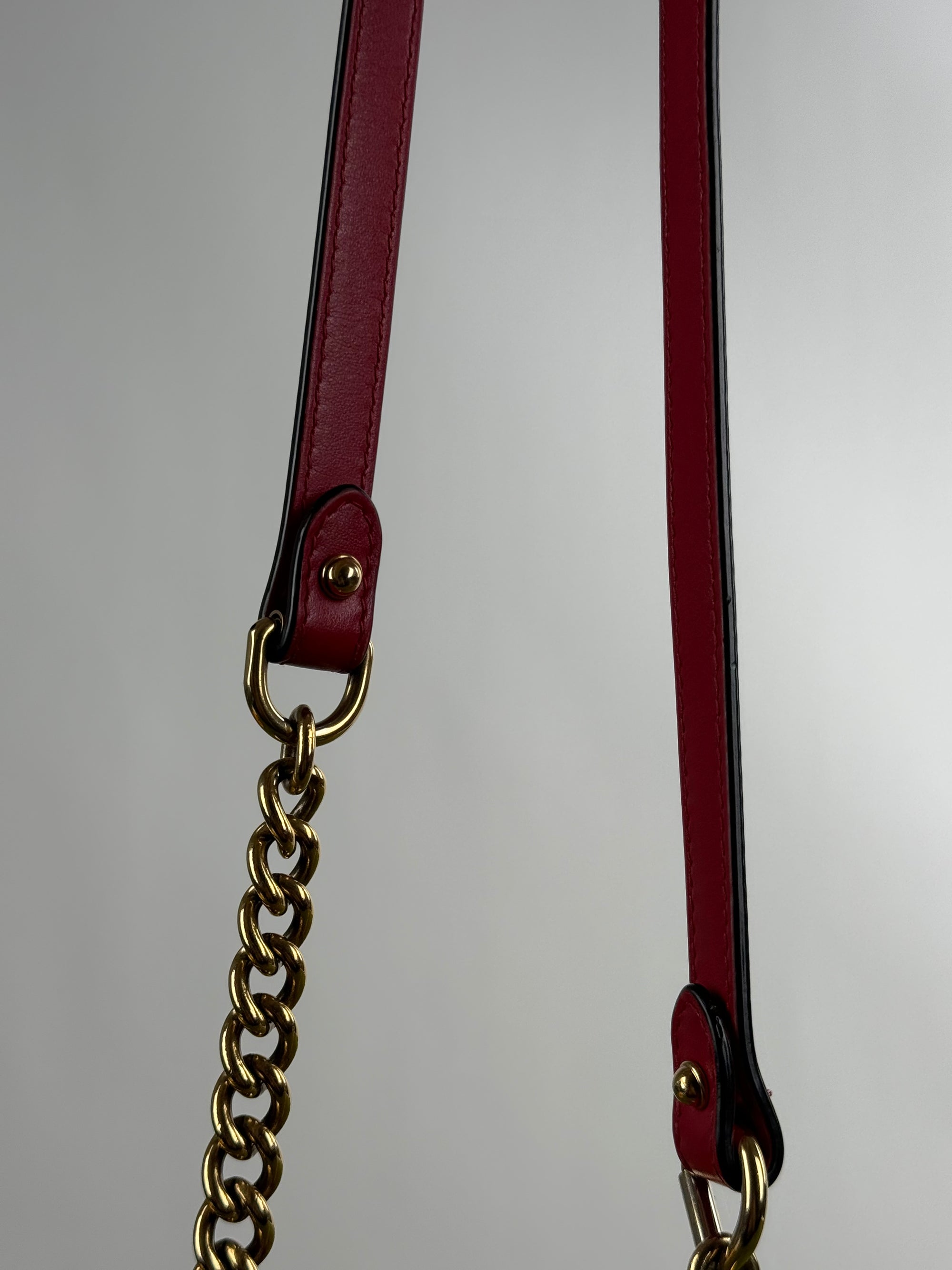Borsa Pearly Marmont Flap a tracolla Gucci Rossa