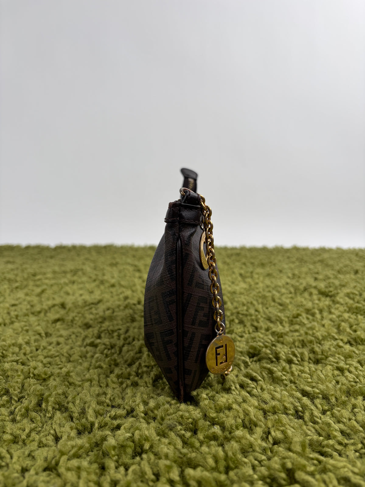 Borsa Fendi Baguette in tela Marrone