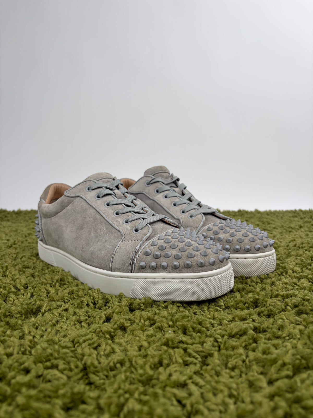 Christian Louboutin Spikes Low Grigia 45