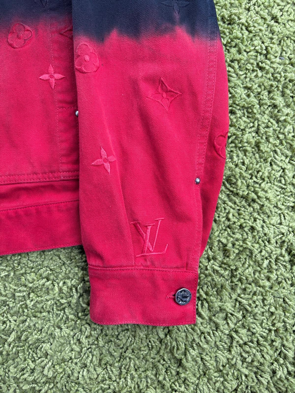 Completo Louis Vuitton Rosso Nero Giacca 50 Jeans 33