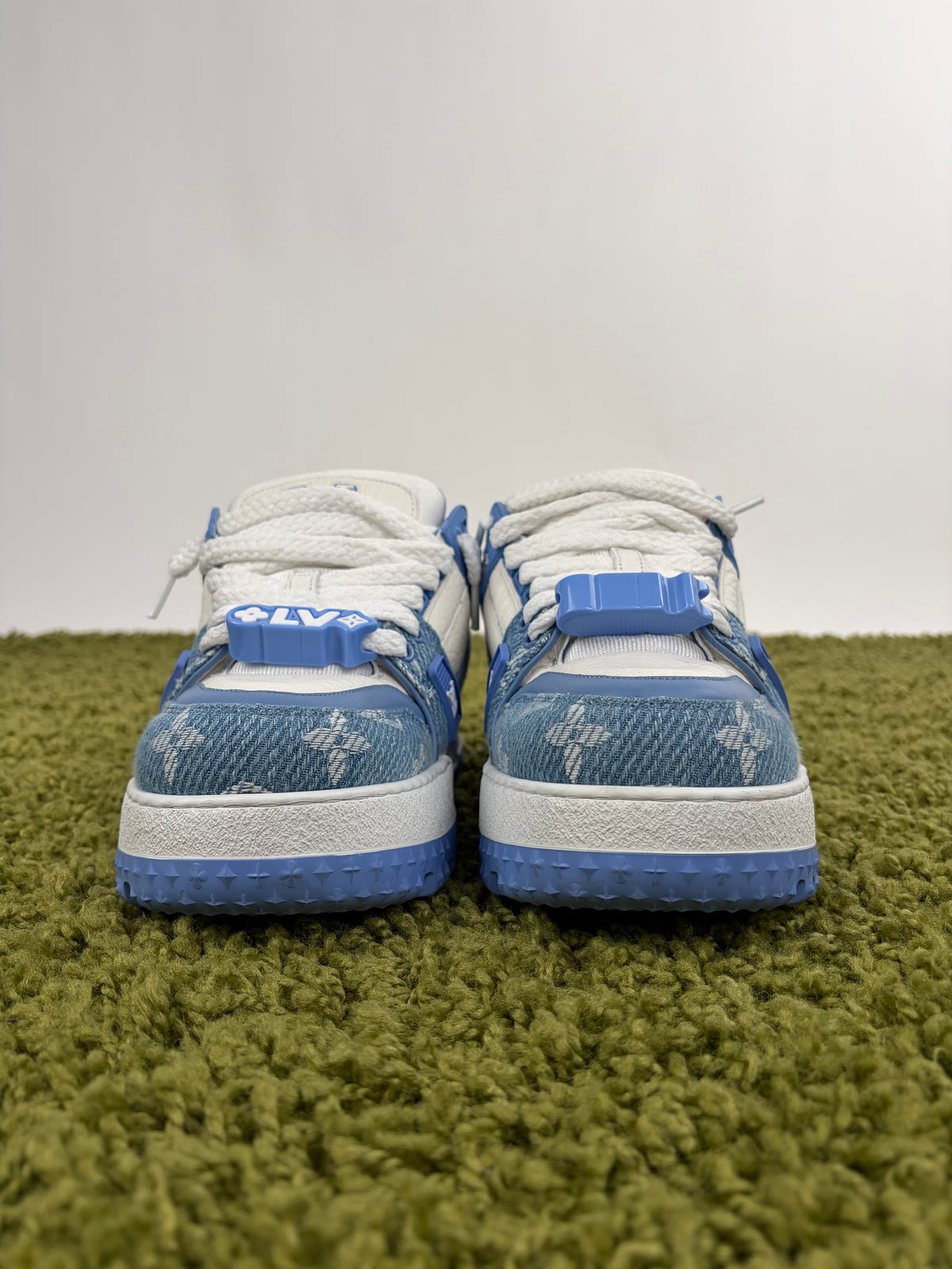 Louis Vuitton Trainer Maxi in Denim azzurro 38