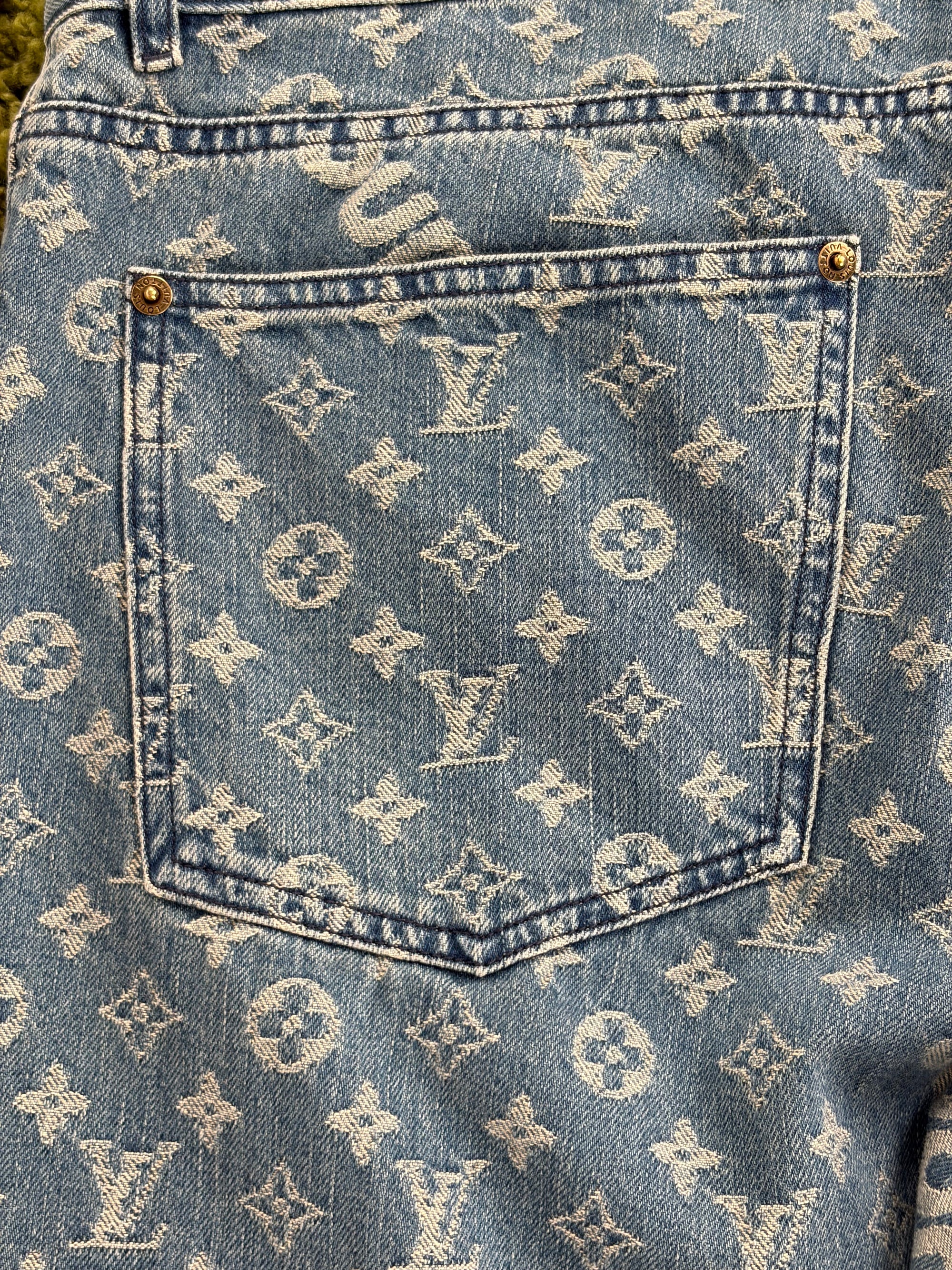 Completo Louis Vuitton X Supreme Size 50/34 blu e bianco