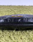 Borsa Miu Miu Pour Accessories Vitello Shine Sac Nera