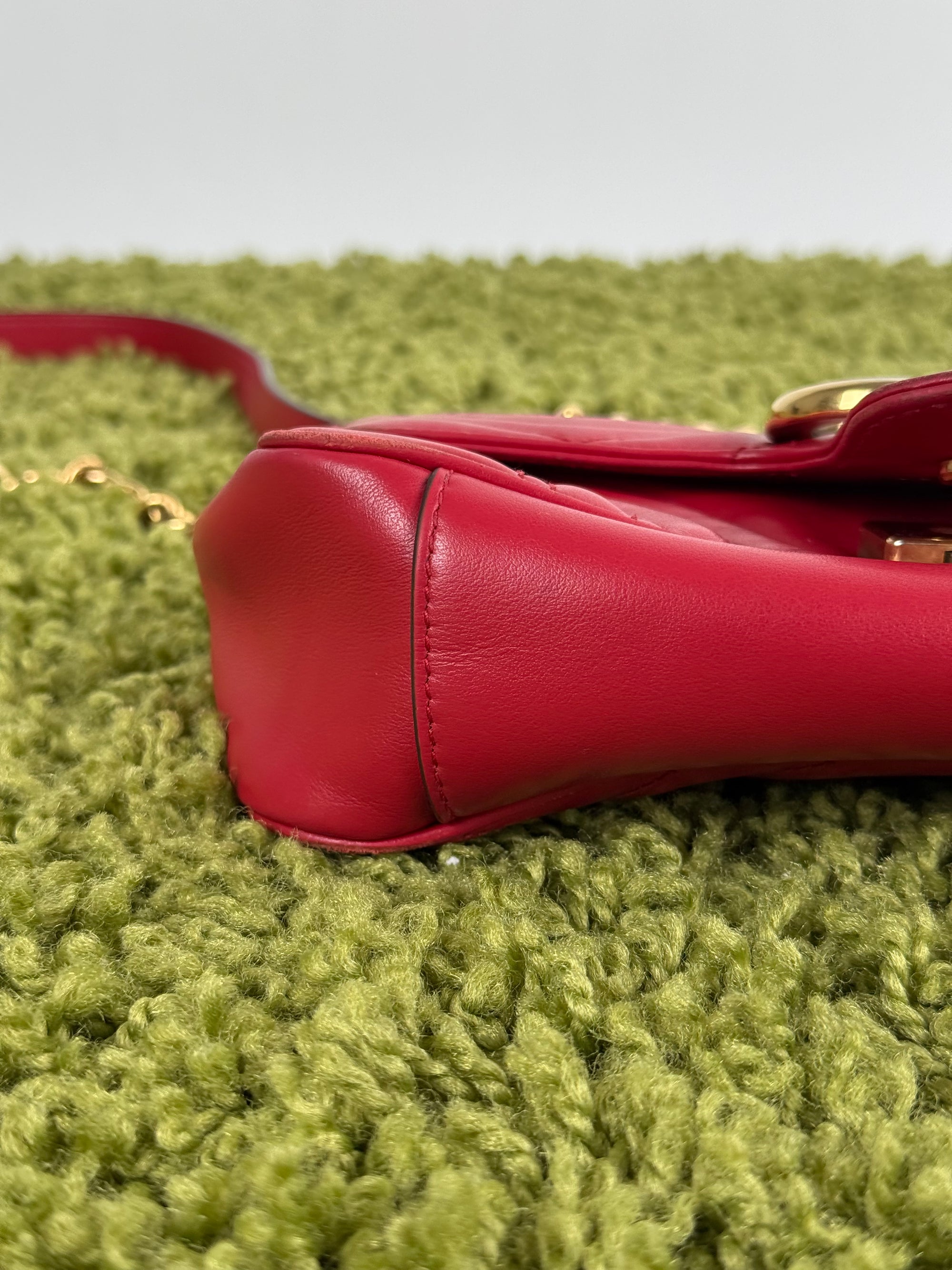 Borsa Pearly Marmont Flap a tracolla Gucci Rossa