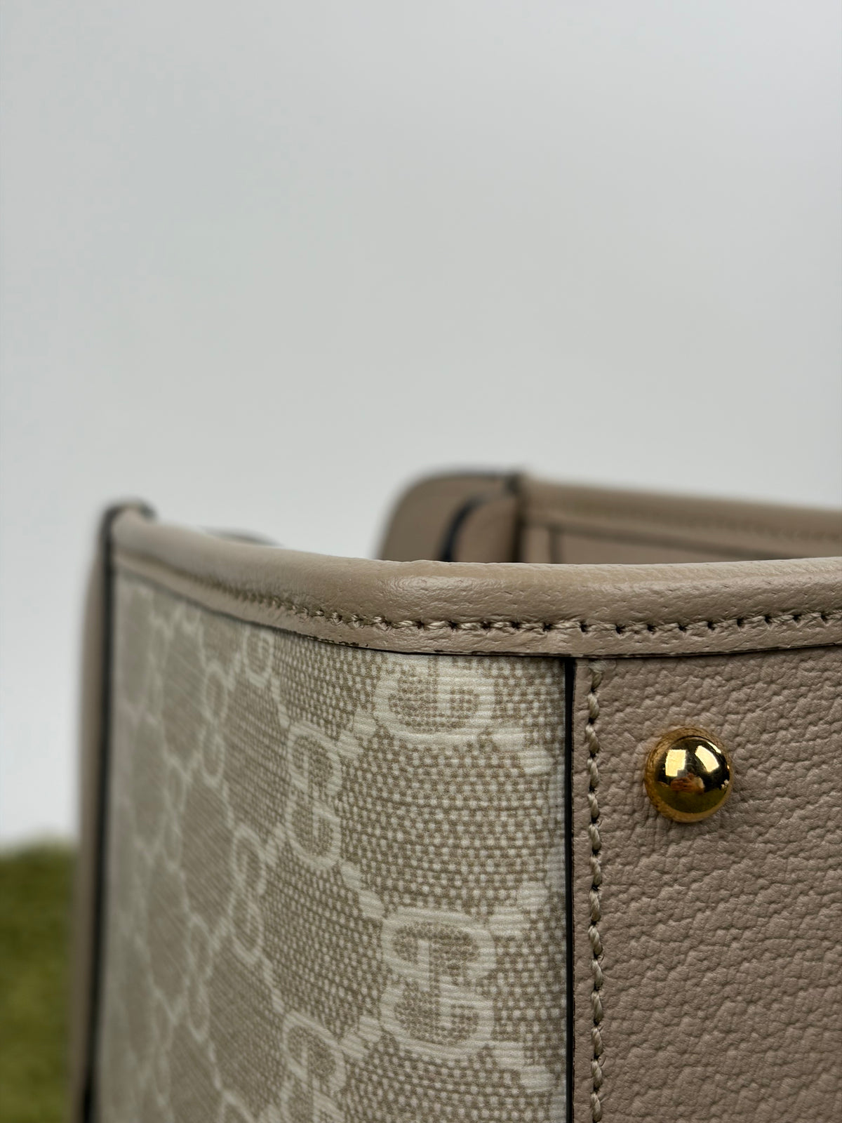Borsa Gucci Ophidia Cut Out Handle Tote Beige