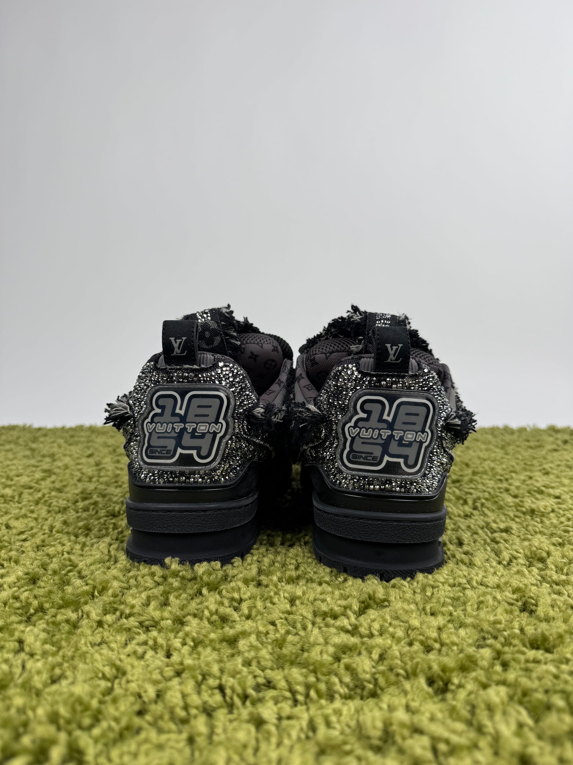 Louis Vuitton Skate in denim con dettagli Swaroski 42 veste 43