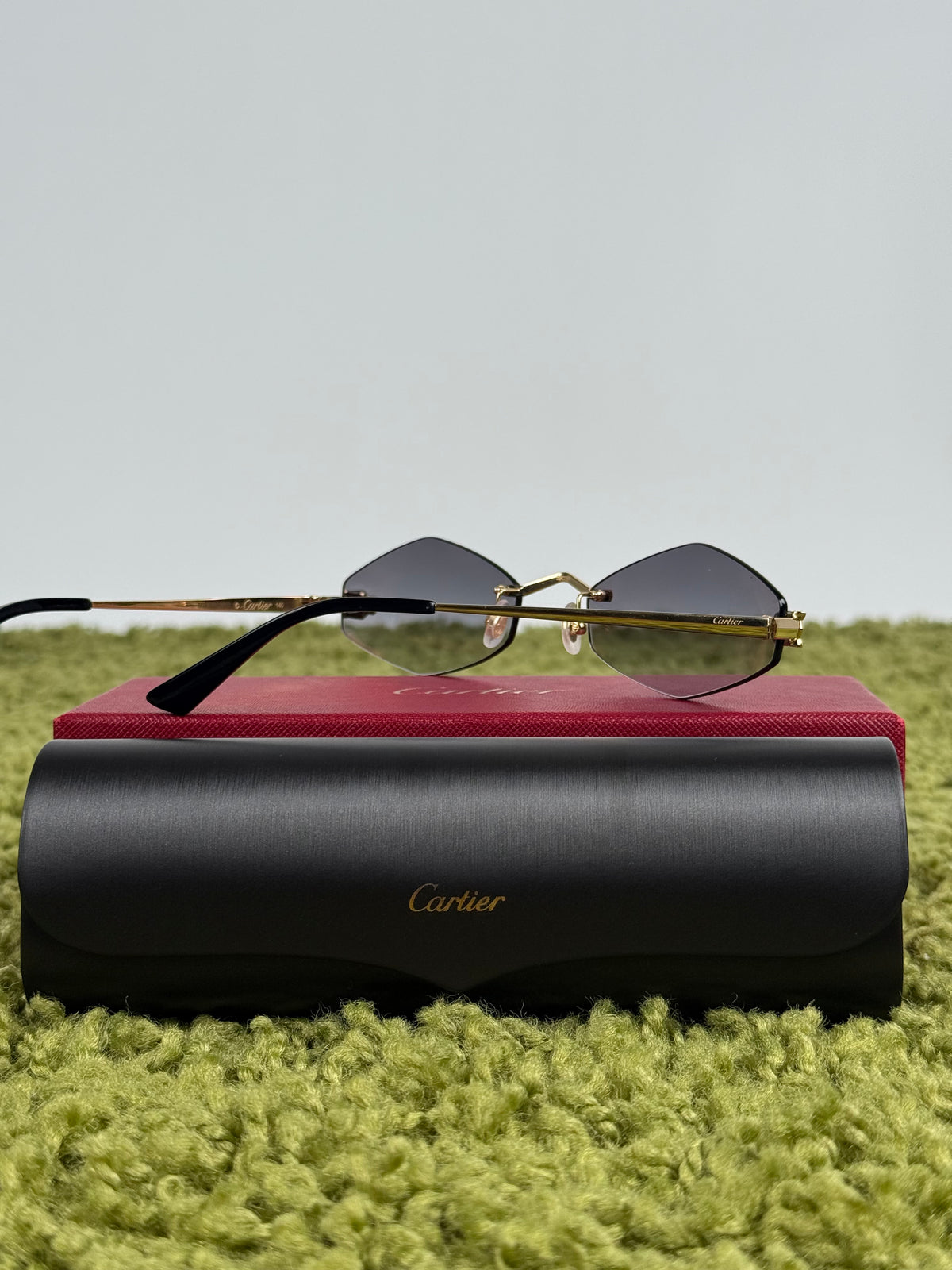 Occhiali da sole Cartier Panthère geometrici